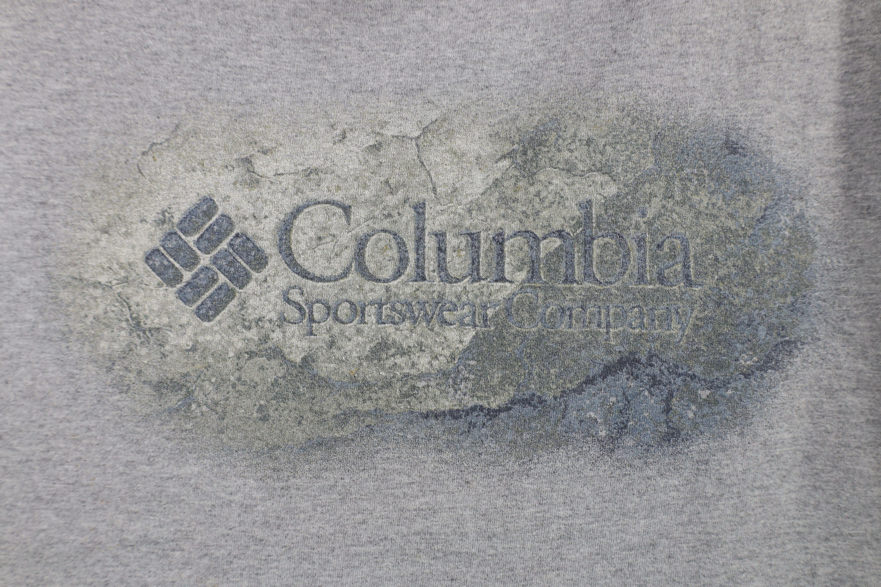 Columbia × Vintage Vintage 90s Columbia Spell Rock Short Sleeve T-Shirt Gray Size US XXL / EU 58 / 5 - 4 Thumbnail