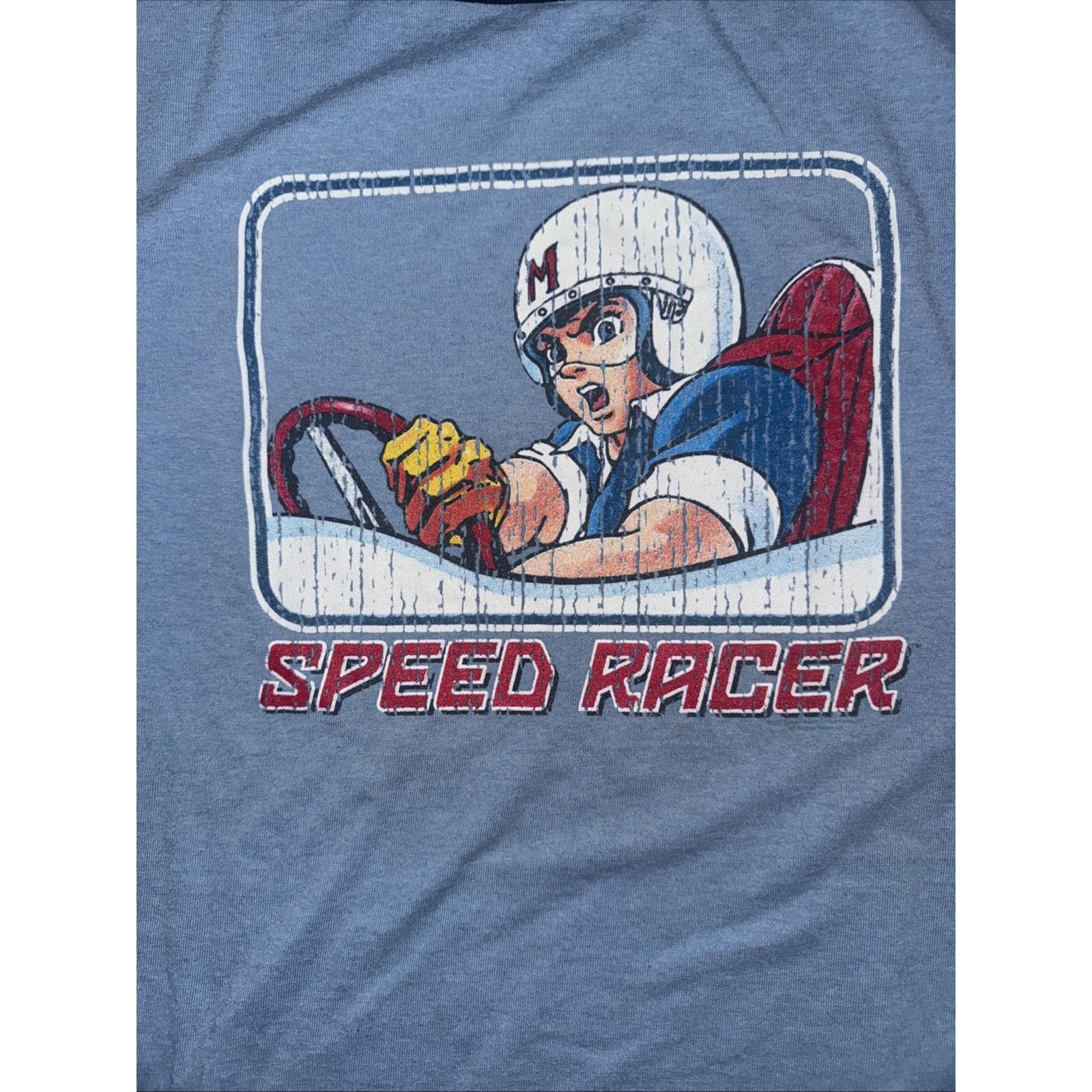 Band Tees × Vintage Vintage Speed Racer Ringer T-Shirt Blue XXL 26x30 Anime Size US XXL / EU 58 / 5 - 2 Thumbnail