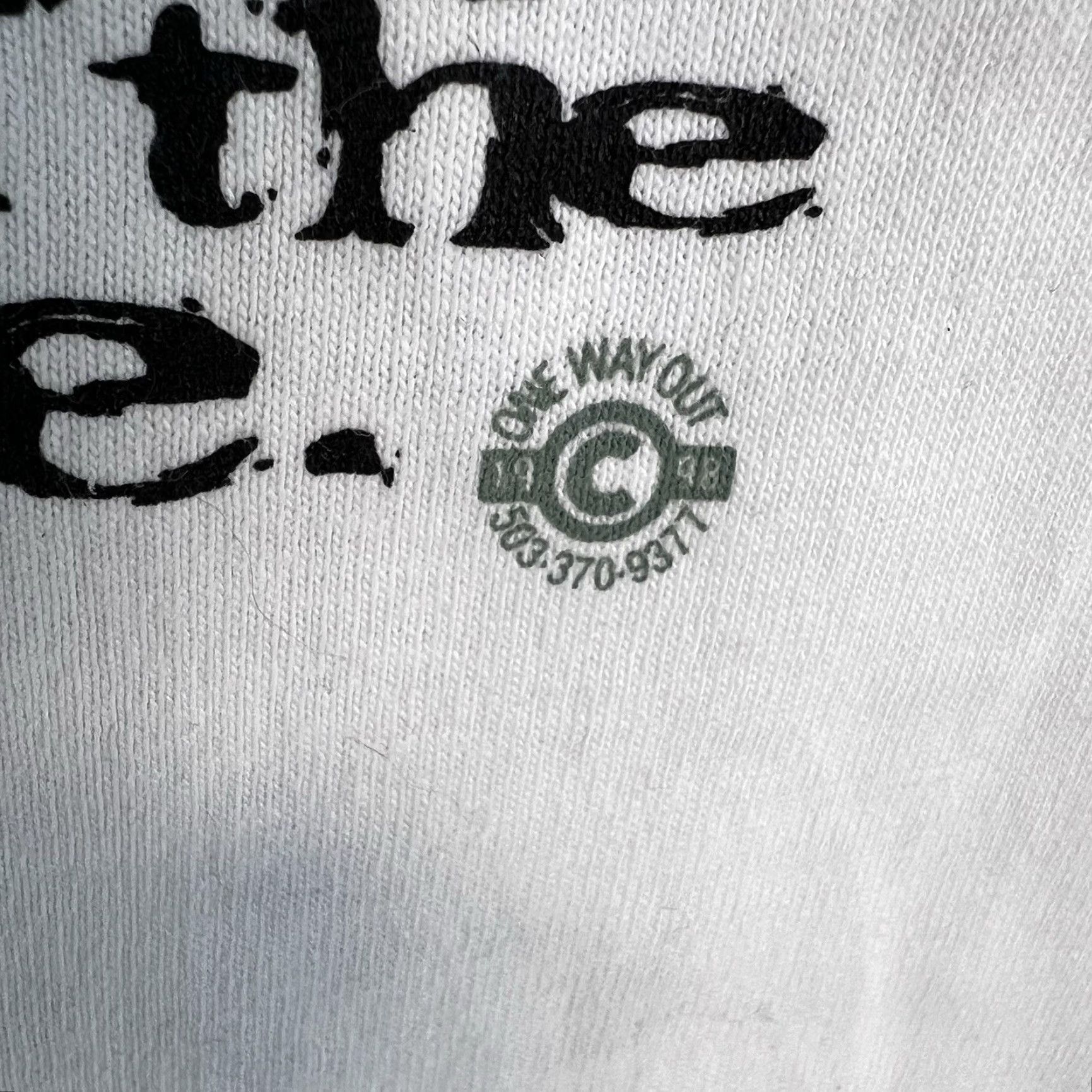 Fruit Of The Loom VINTAGE Fruit of the Loom Men's T-Shirt Size L White 90s Graphic Print Crew Neck Short Sleeve 1998 Classic, USA Size US L / EU 52-54 / 3 - 3 Thumbnail