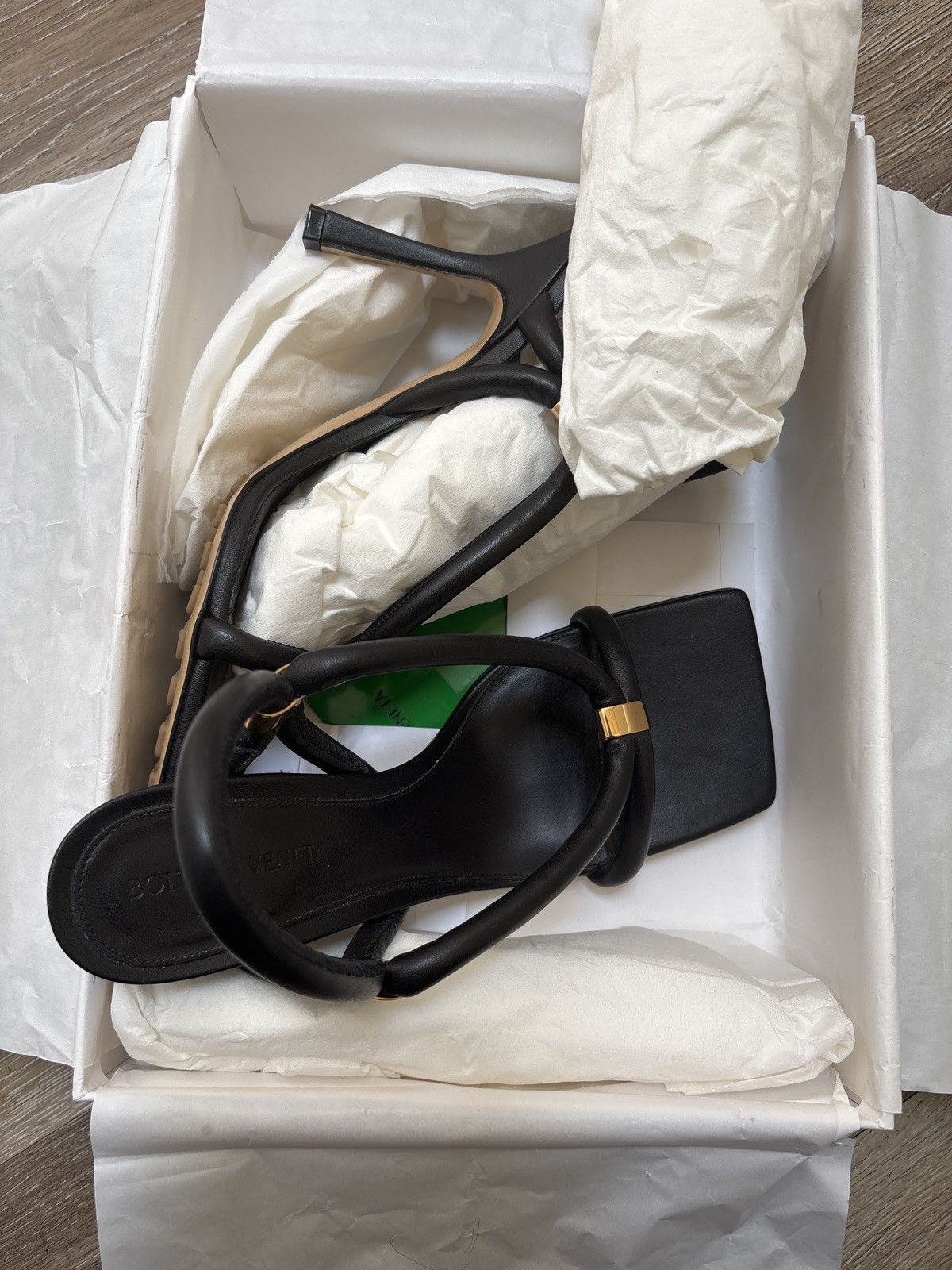 Bottega Veneta Bottega Veneta Stretch Sandal- Nappa Opaque Black Size US 9 / IT 39 - 5 Thumbnail