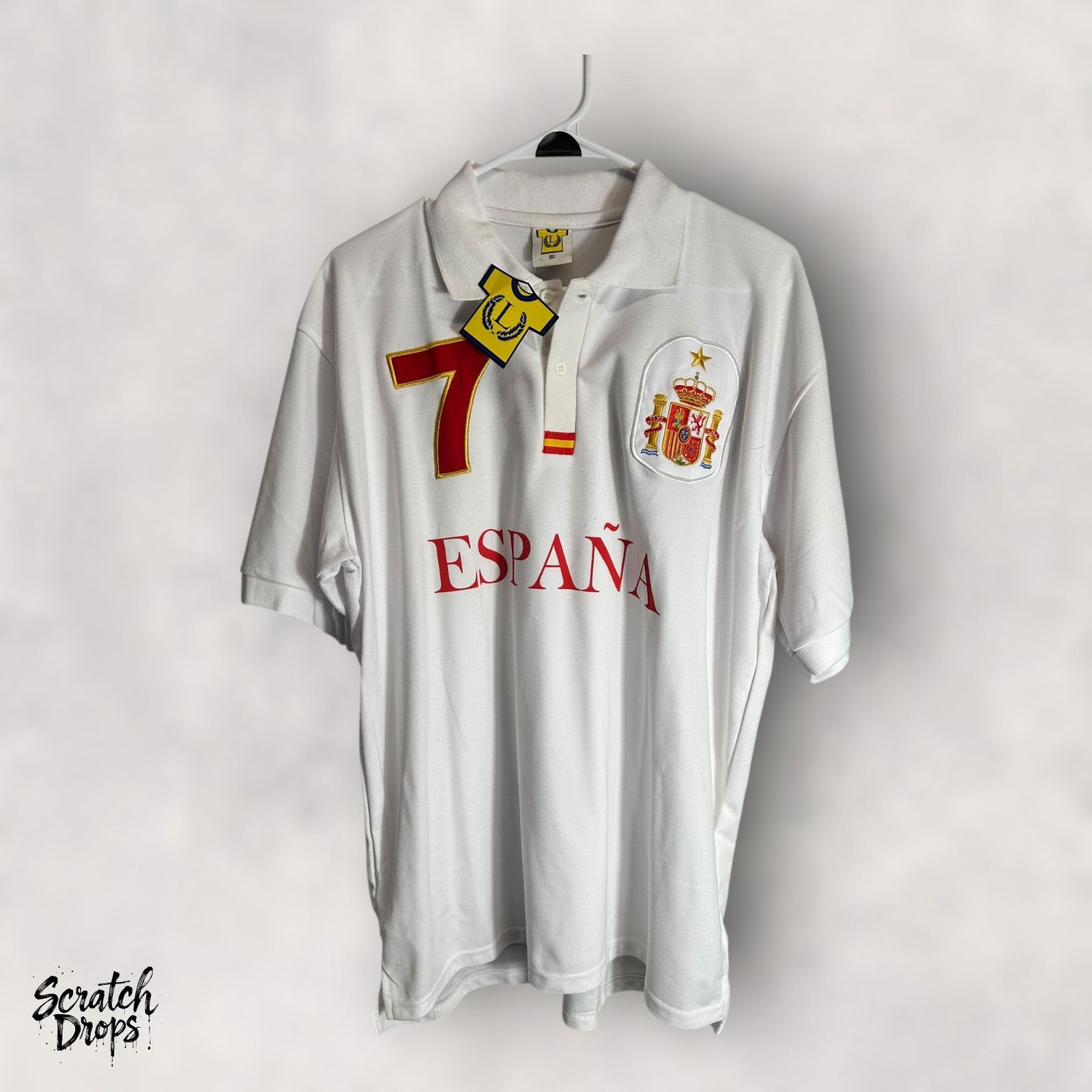 Vtg Spain Soccer Jersey XL NWT National Team Football Shirt
