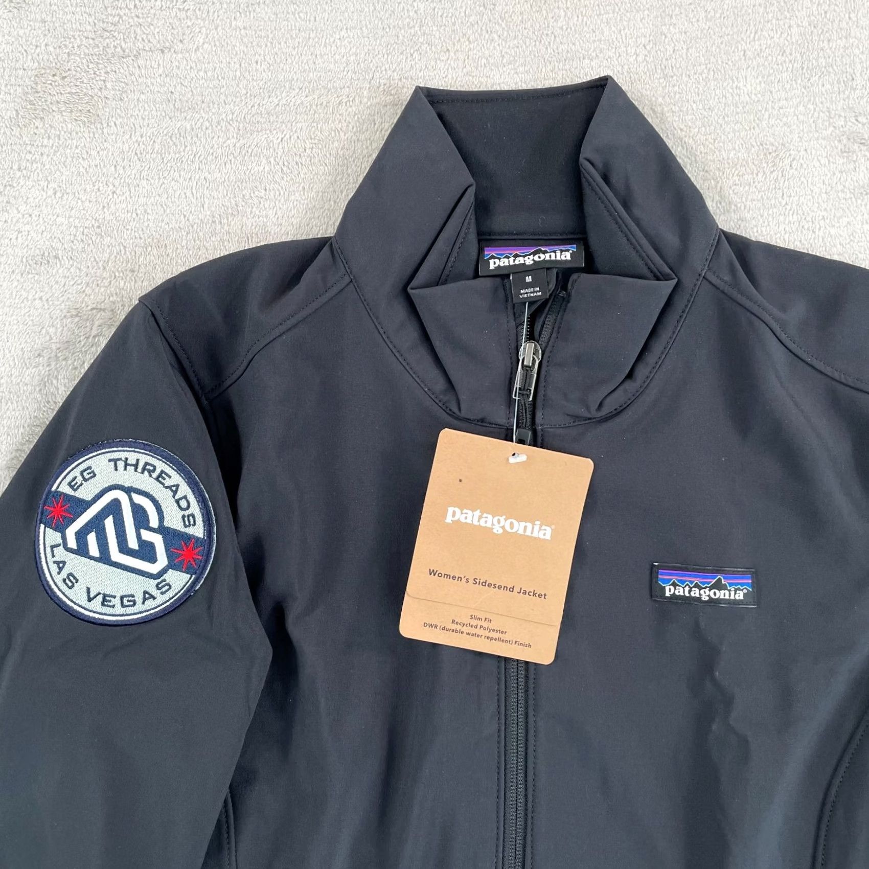 Patagonia Patagonia Sidesend Jacket Women Medium Black DWR Logo Gorpcore NWT Size M / US 6-8 / IT 42-44 - 3 Thumbnail