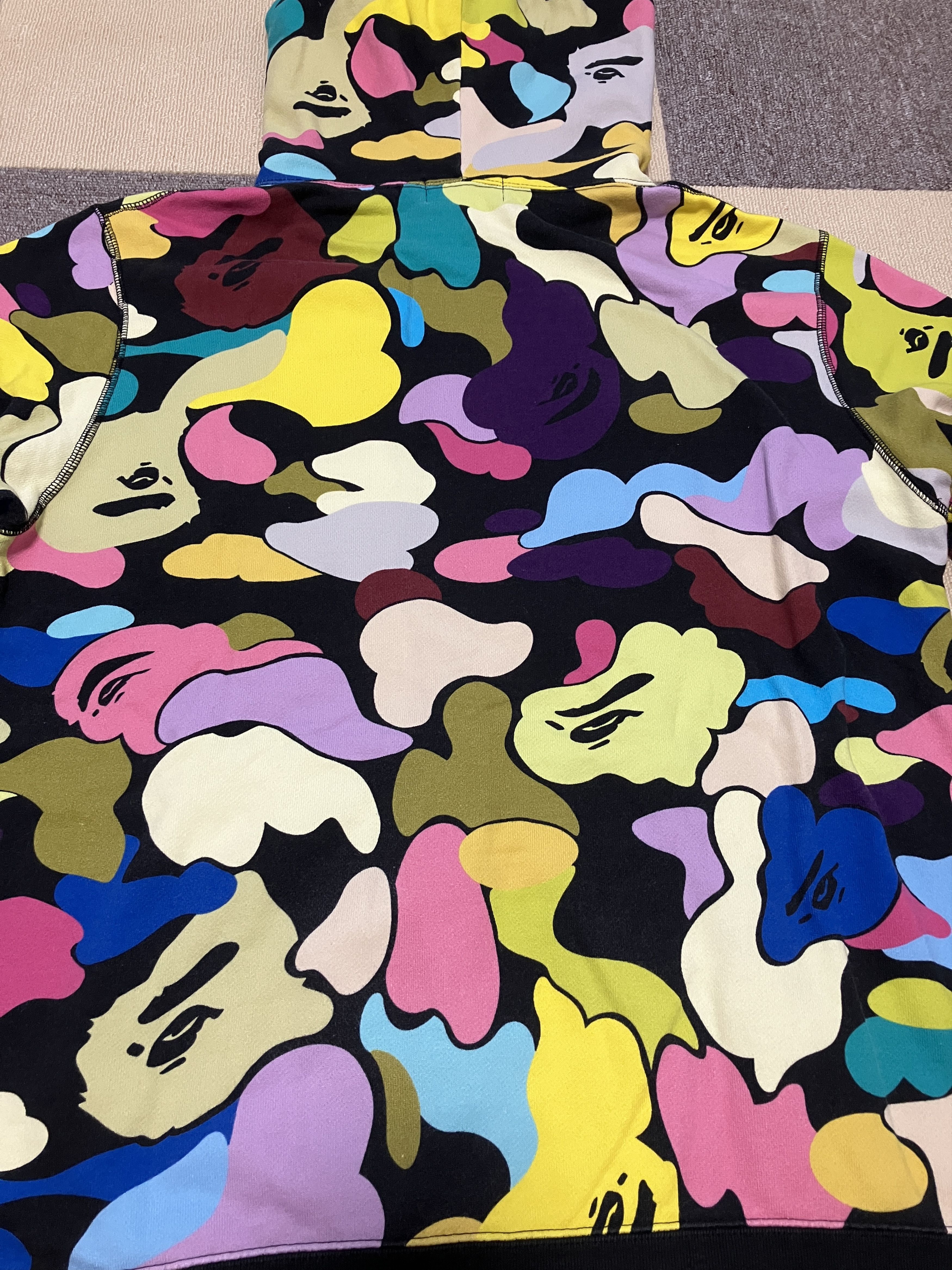 Bape Bape Black Multi Color Camo Full Zip Hoodie Size US XL / EU 56 / 4 - 11 Thumbnail