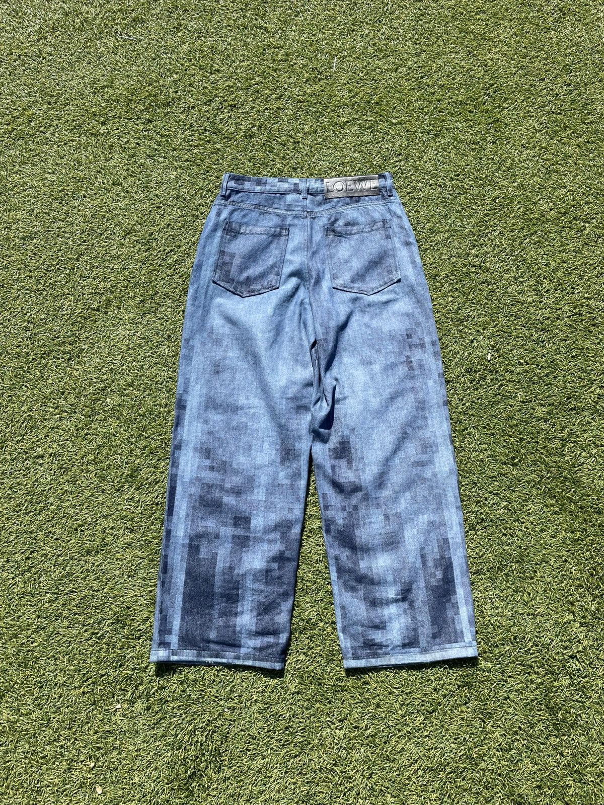 Loewe SS23 Loewe Trompe L’oeil Pixelated Denim Size US 32 / EU 48 - 4 Thumbnail
