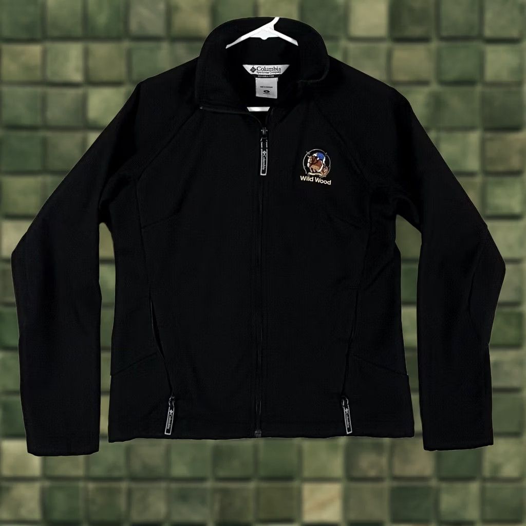 Vintage Columbia Jacket Womens M Black Fleece Lined Valencia Peak Soft Shell Wild Wood Size M / US 6-8 / IT 42-44 - 1 Thumbnail