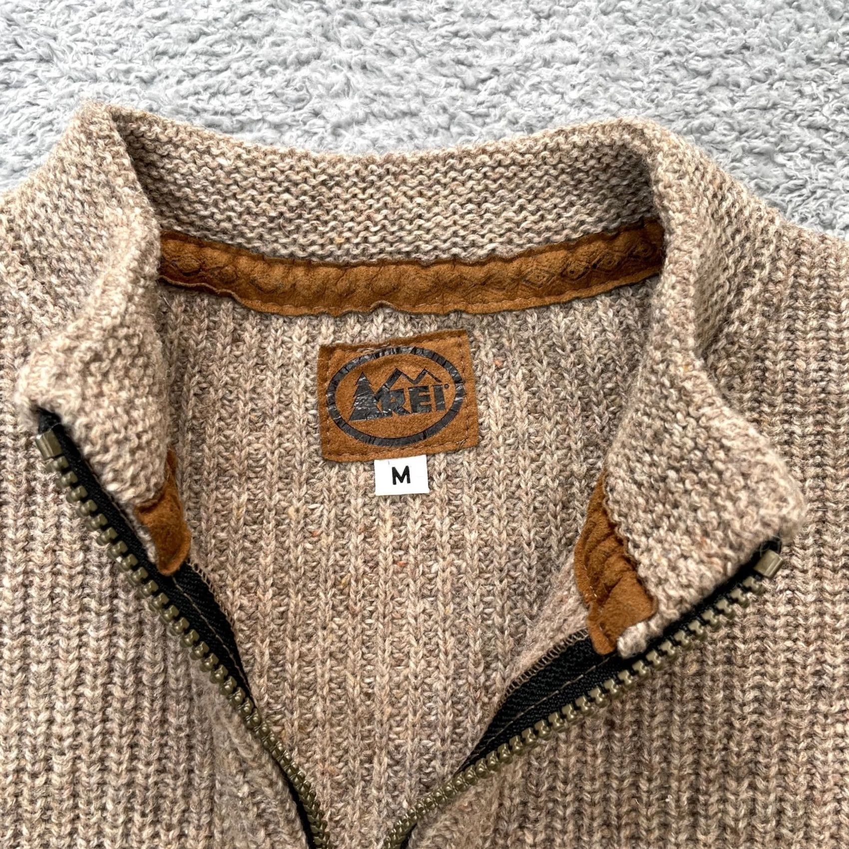 Vintage VINTAGE REI Sweater Mens M Brown Wool Ribbed Knit Outdoors Half Zip Hiking Size US M / EU 48-50 / 2 - 3 Thumbnail
