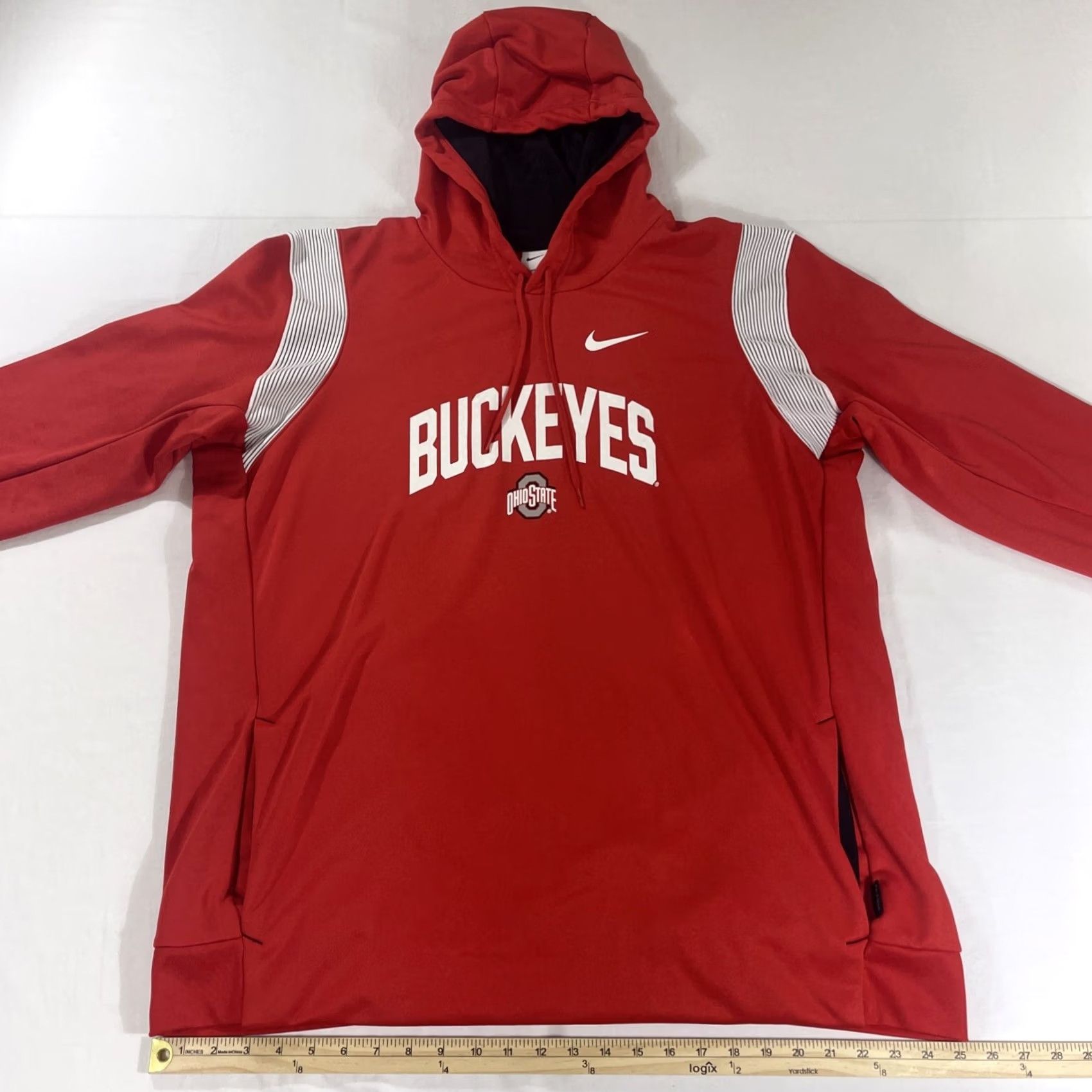 Nike Nike 2XL Hoodie Sweatshirt Ohio State Buckeyes Therma Fit DN6543-657 Red Size US XXL / EU 58 / 5 - 7 Thumbnail