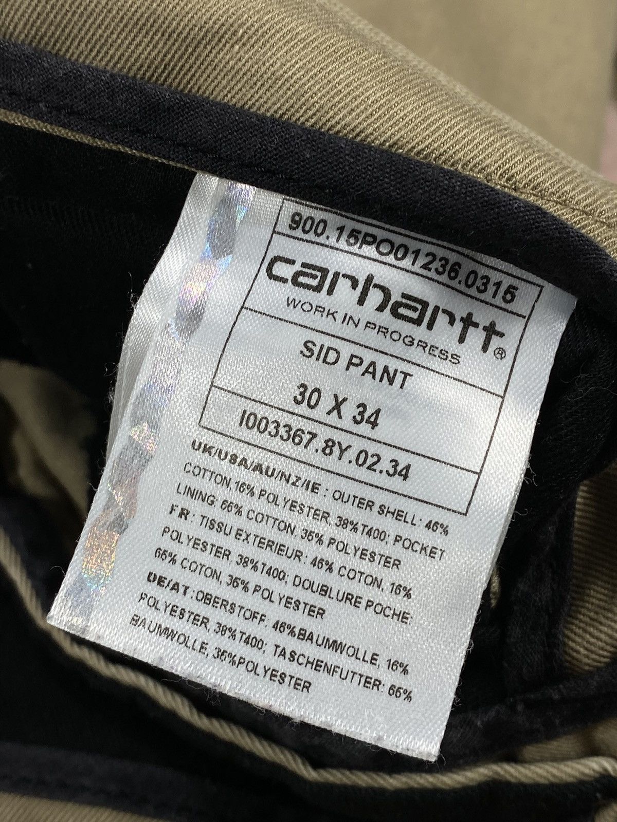 Carhartt 🔥LASTDROP🔥 Carhartt WIP Sid Pants Classin Chino Beige Base Size US 30 / EU 46 - 11 Thumbnail