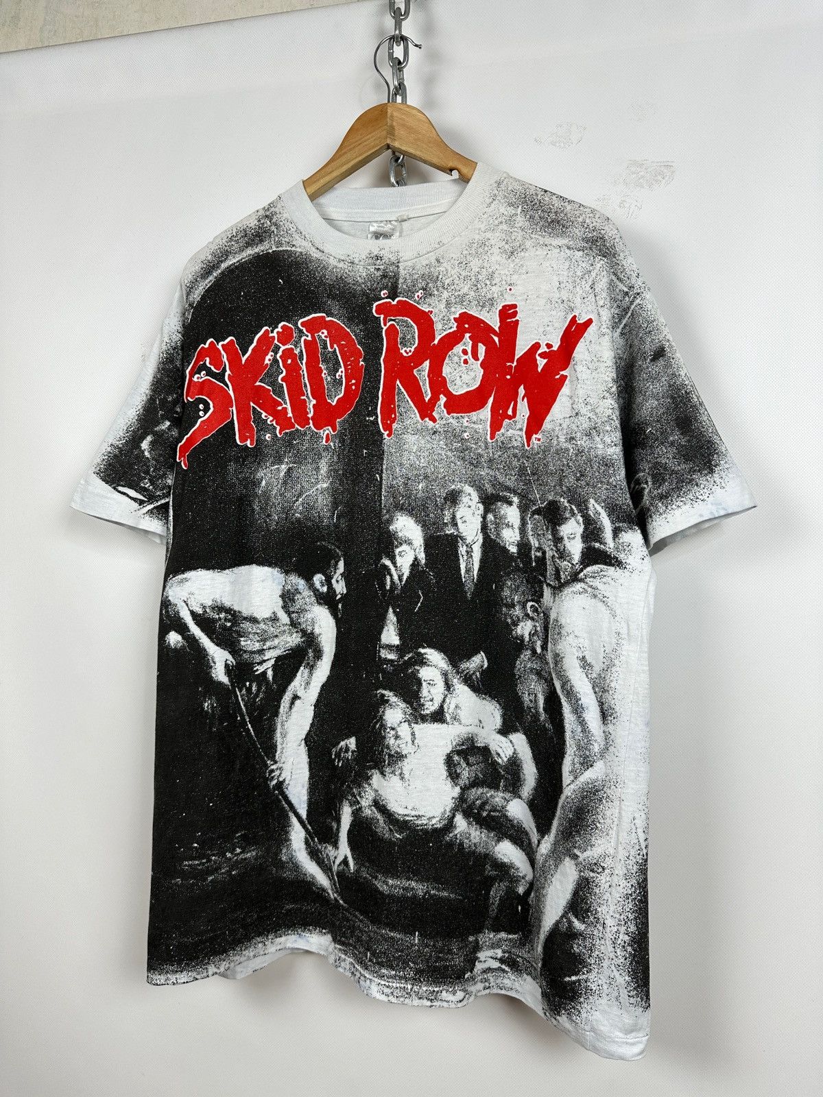 Band Tees 90s Vintage Skid Row Slave To The Grind Band T-Shirt Size US XL / EU 56 / 4 - 3 Thumbnail