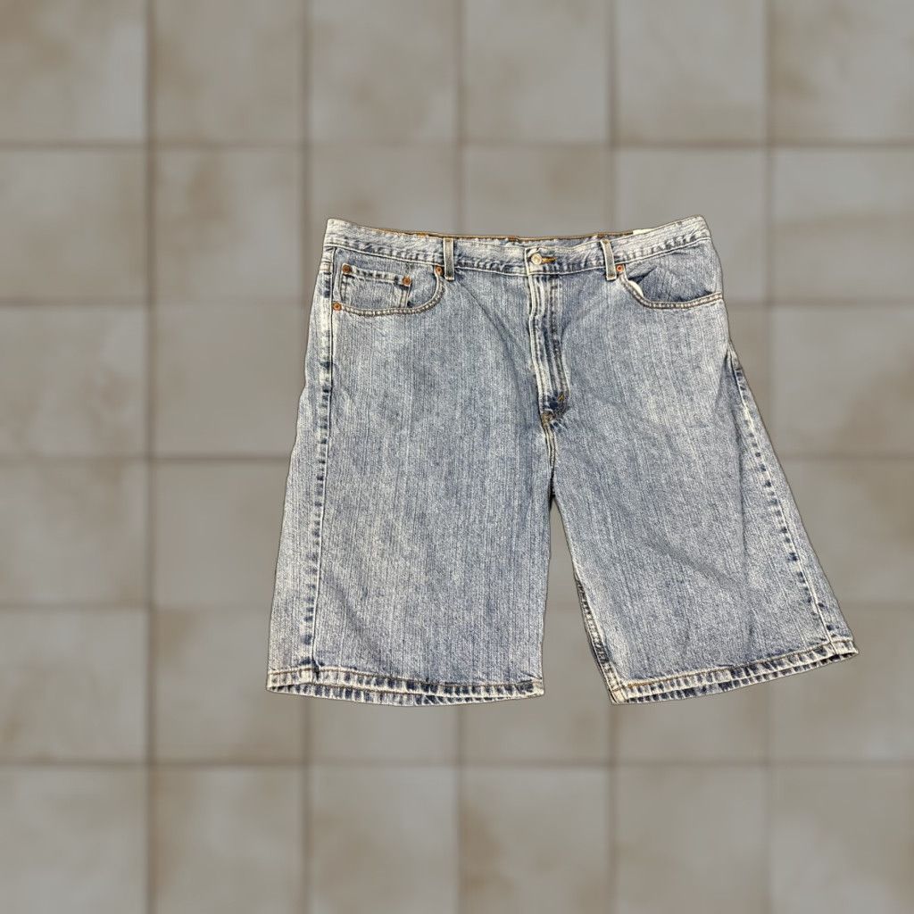 Levi's Levi's 505 Shorts Mens 44 Denim Blue Light Wash Classic Retro Camouflage 5-Pocket Design Regular Fit Summer Spring Fall Size US 44 / EU 60 - 1 Thumbnail