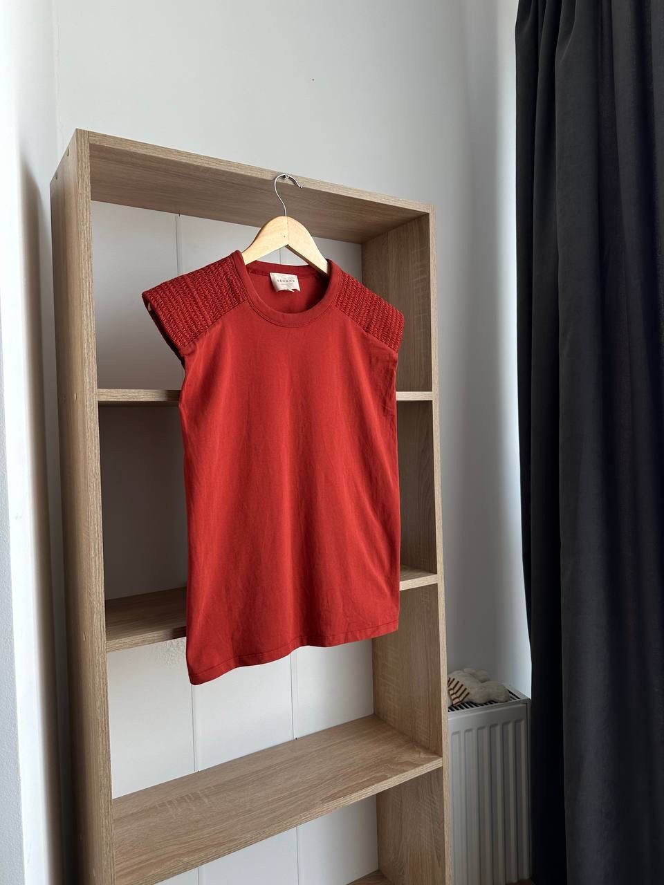 Sezane × Vintage Vintage Sezane Women’s Orange T-Shirt Size S / US 4 / IT 40 - 4 Thumbnail