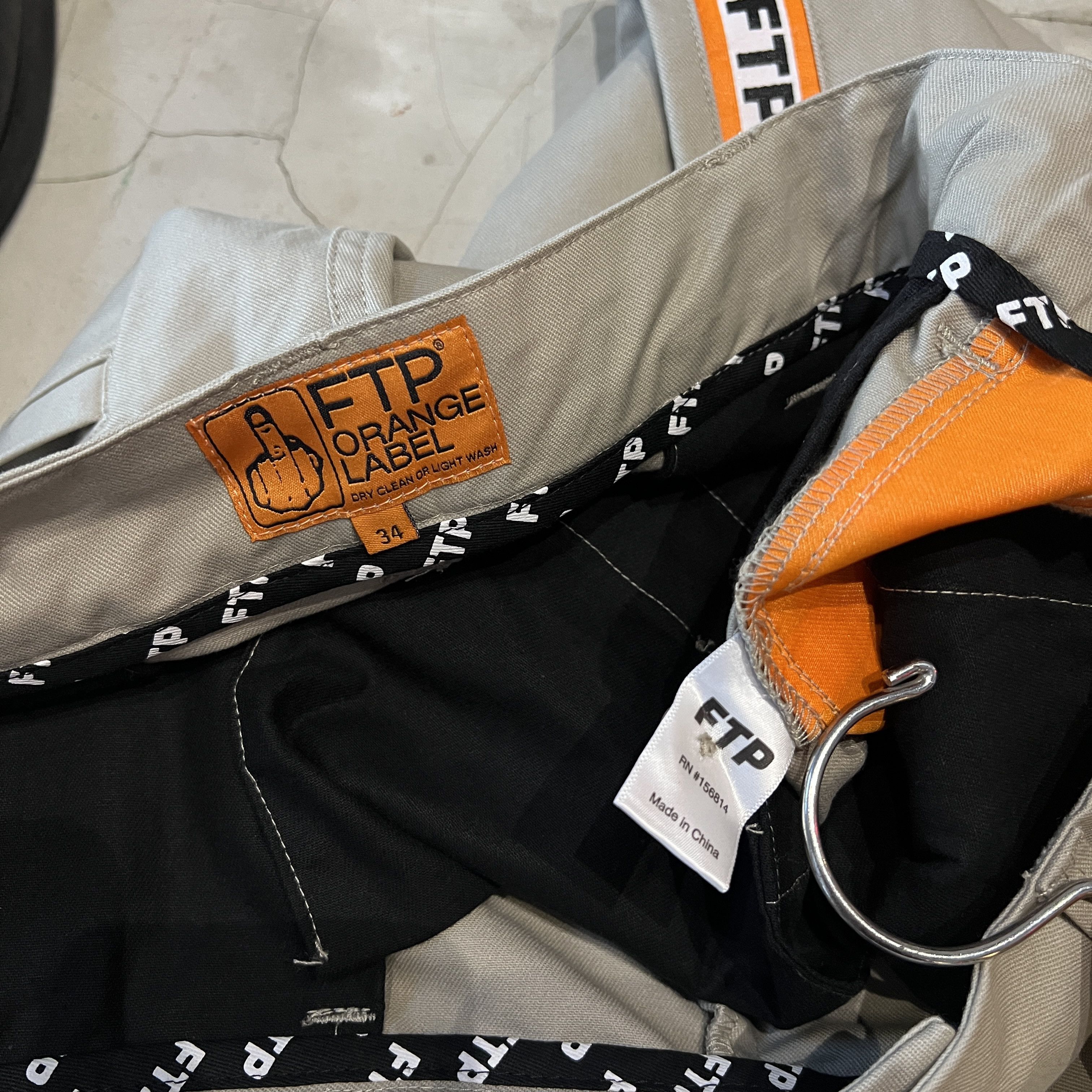 Fuck The Population FTP Orange Label Work Pants Size US 34 / EU 50 - 11 Thumbnail