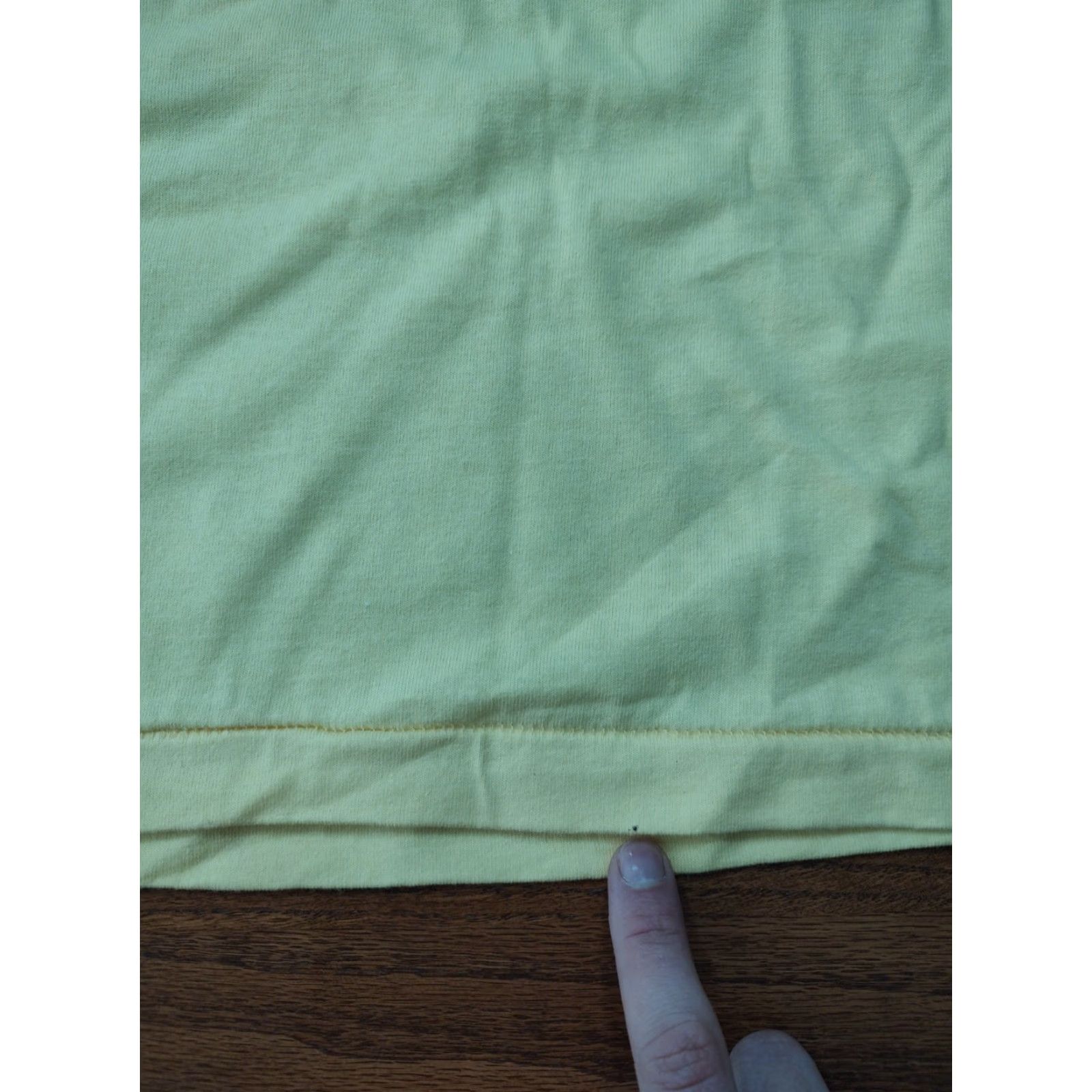 Fruit Of The Loom VINTAGE Fruit of the Loom T-Shirt Manhat tan Destination NY NYC 90s 80s Yellow Cotton Crew Neck Short Sleeve XL Men Regular Single Stitch Size US XL / EU 56 / 4 - 7 Thumbnail