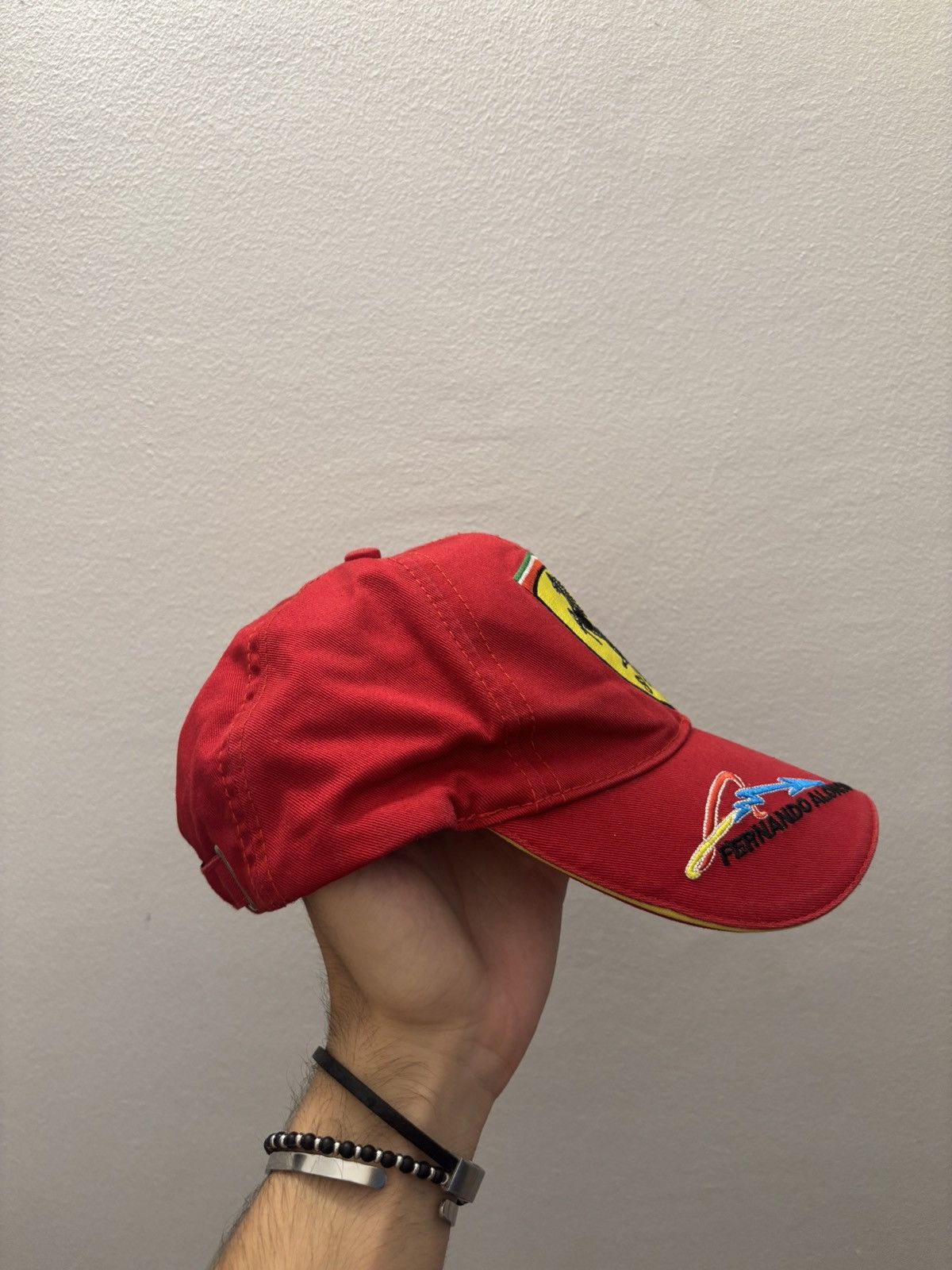 Ferrari × NASCAR Vintage Y2K Ferarri Racing Cap Fernando Alonso F1 Size ONE SIZE - 3 Thumbnail