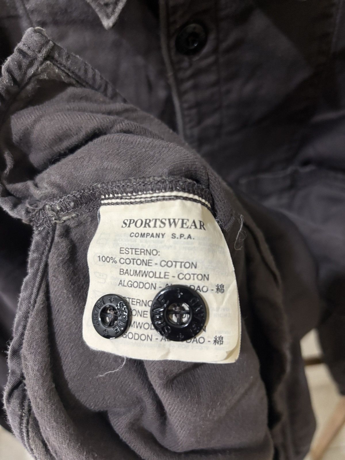 Stone Island Stone Island long-sleeved overshirt Off Black Size US XL / EU 56 / 4 - 5 Thumbnail