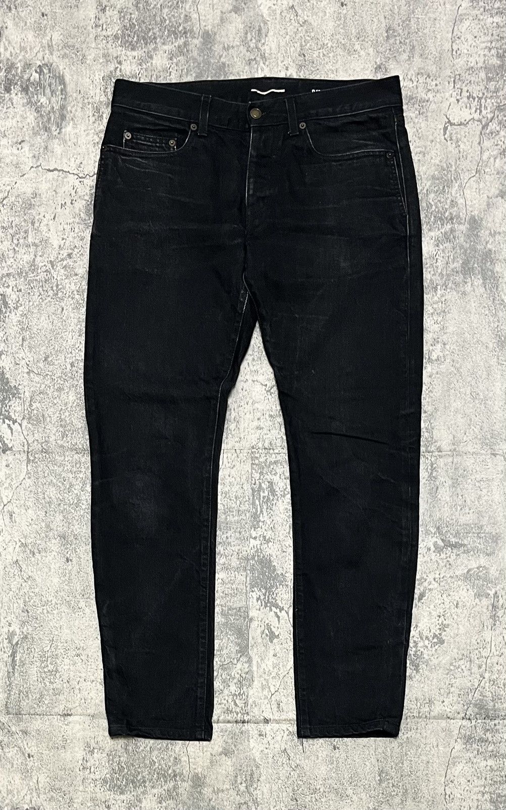 Saint Laurent Paris Saint Laurent Jeans Black Denim Size US 31 - 1 Thumbnail