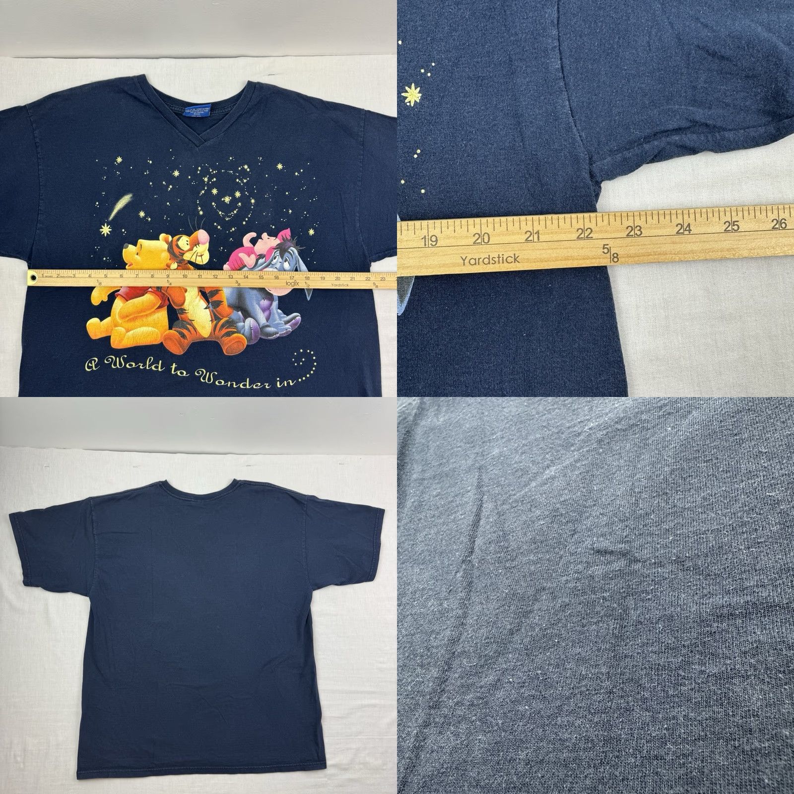 Vintage VINTAGE Winnie The Pooh Sleep Shirt Womens L Eeyore Tigger Piglet Night Sky Shirt Size L / US 10 / IT 46 - 8 Thumbnail