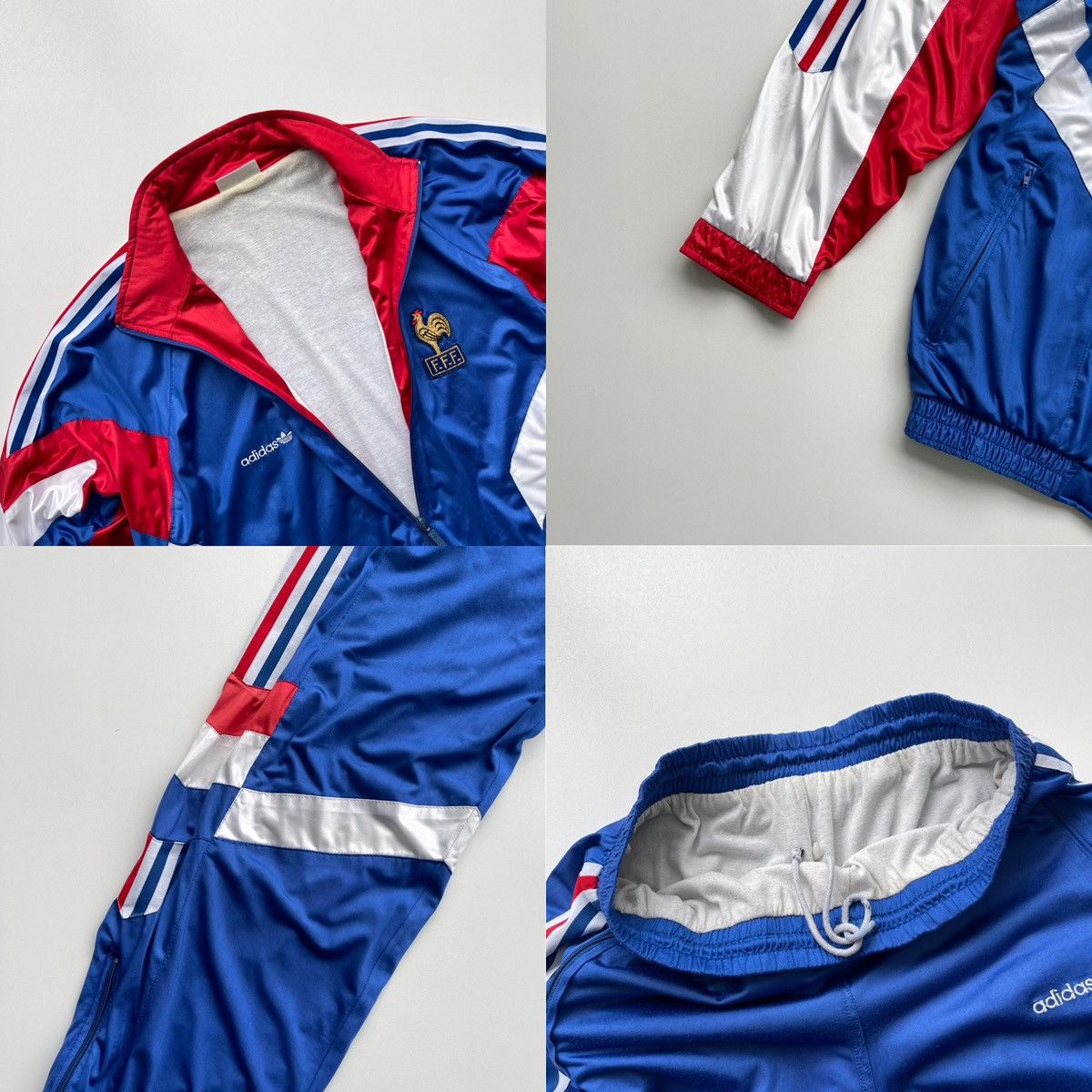 Adidas × Vintage Adidas France 1992 Vintage 90’s Anthem Prematch Tracksuit Size US M / EU 48-50 / 2 - 10 Thumbnail