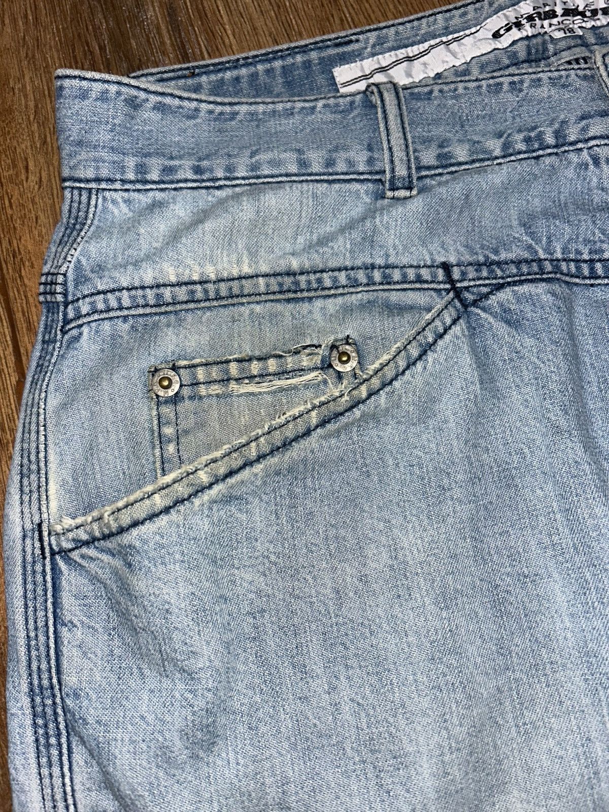 Marithe + Francois Girbaud Marithe Francois Girbaud Stone Washed Baggy Faded Blue Jeans Size 30" / US 8 / IT 44 - 6 Thumbnail