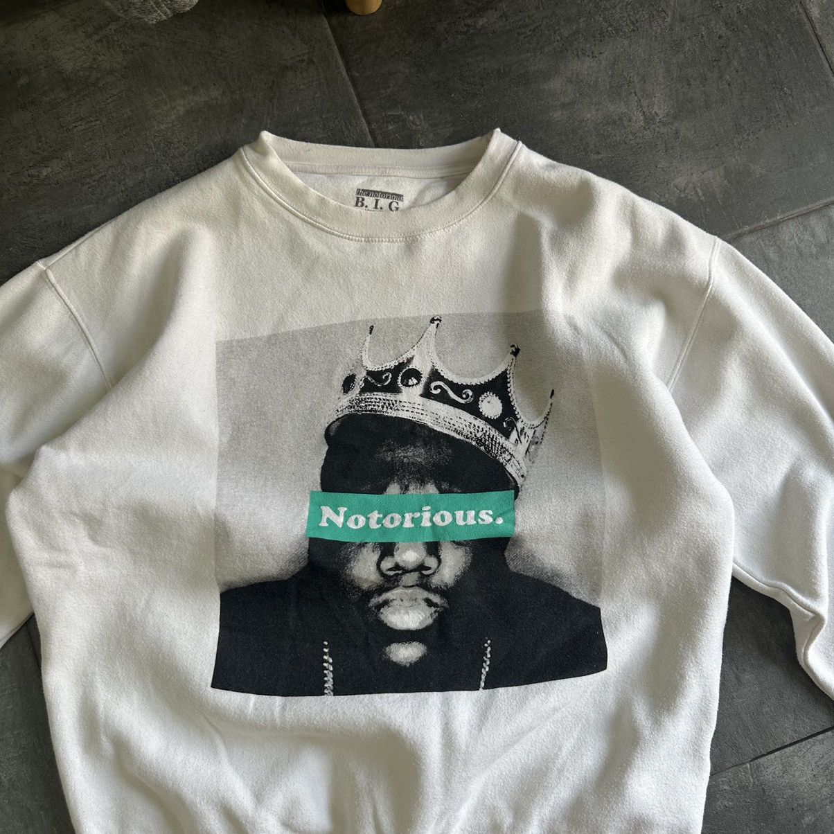 Rap Tees × Vintage Vintage Japanese Style B.I.G Sweatshirt Big Logo BIG Y2K 00s Size US M / EU 48-50 / 2 - 8 Thumbnail