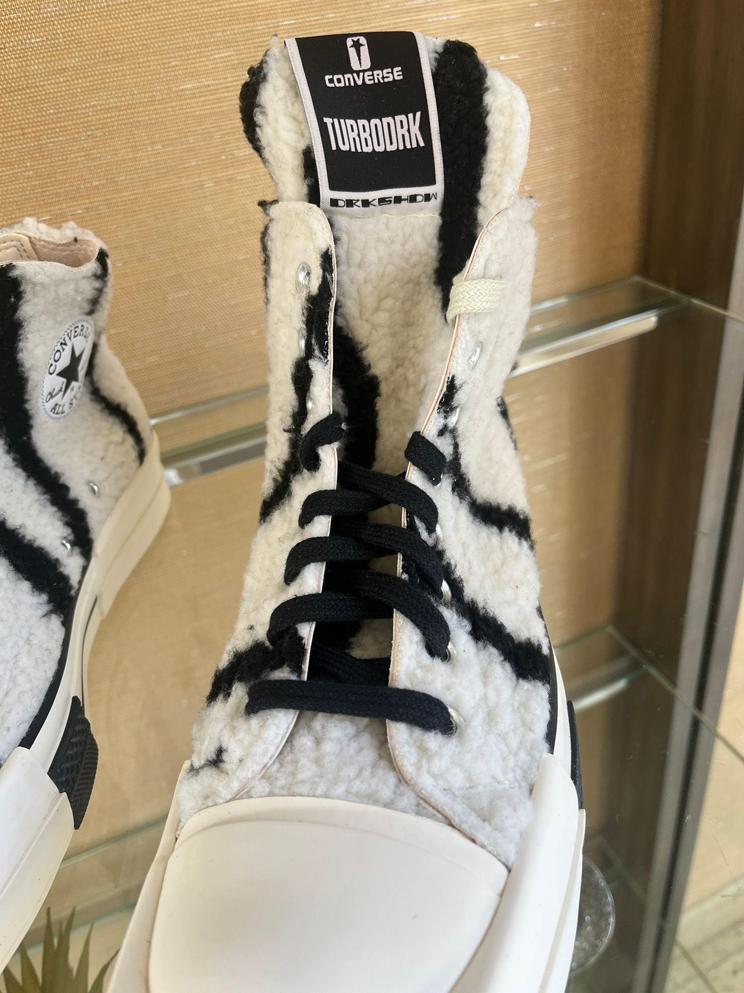 Rick Owens Drkshdw Turbodrk Sneakers in Black & White Size US 7 / EU 40 - 11 Thumbnail