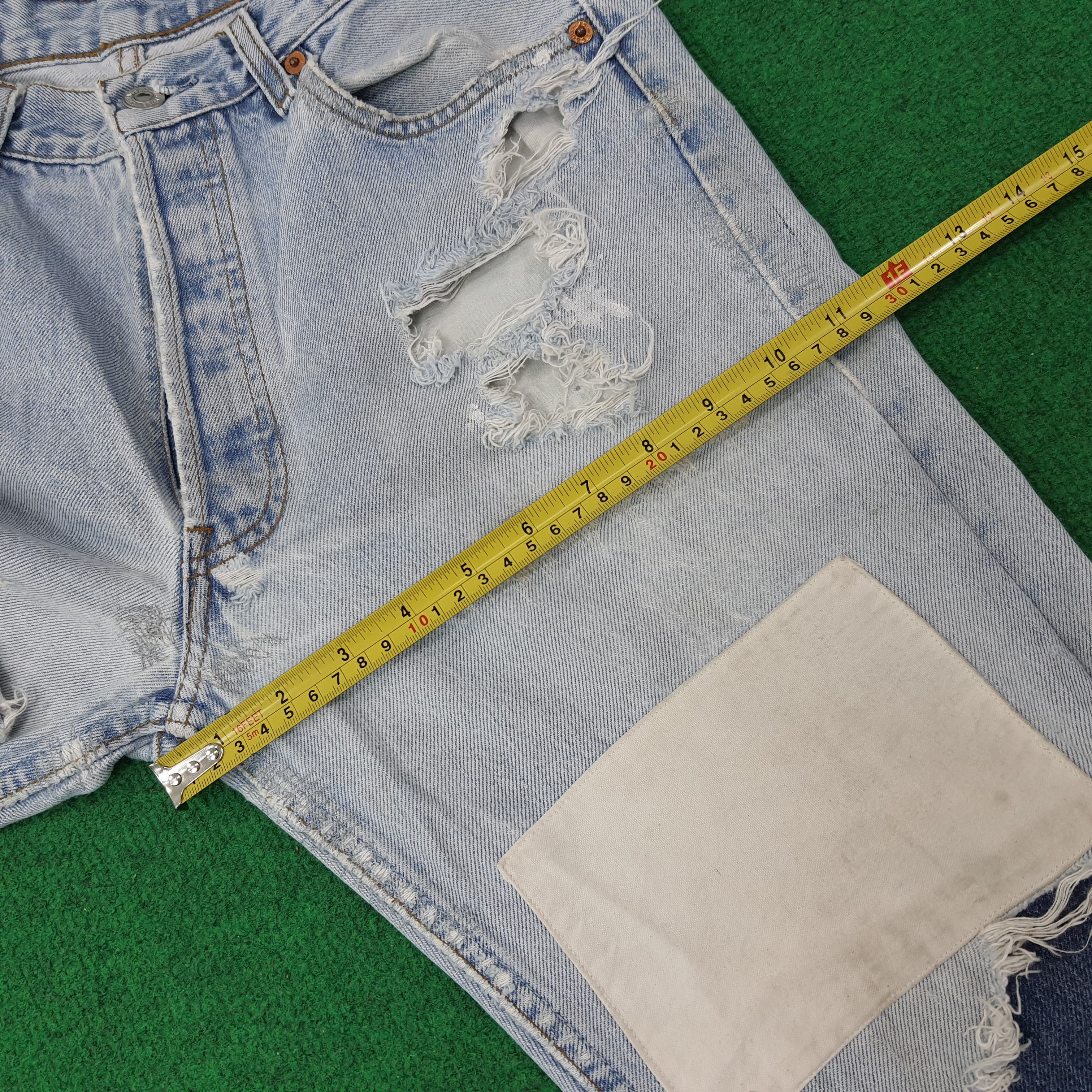Levi's Vintage Levi's Distressed Doraemon Patchwork Jean C252N17 Size US 28 / EU 44 - 13 Thumbnail
