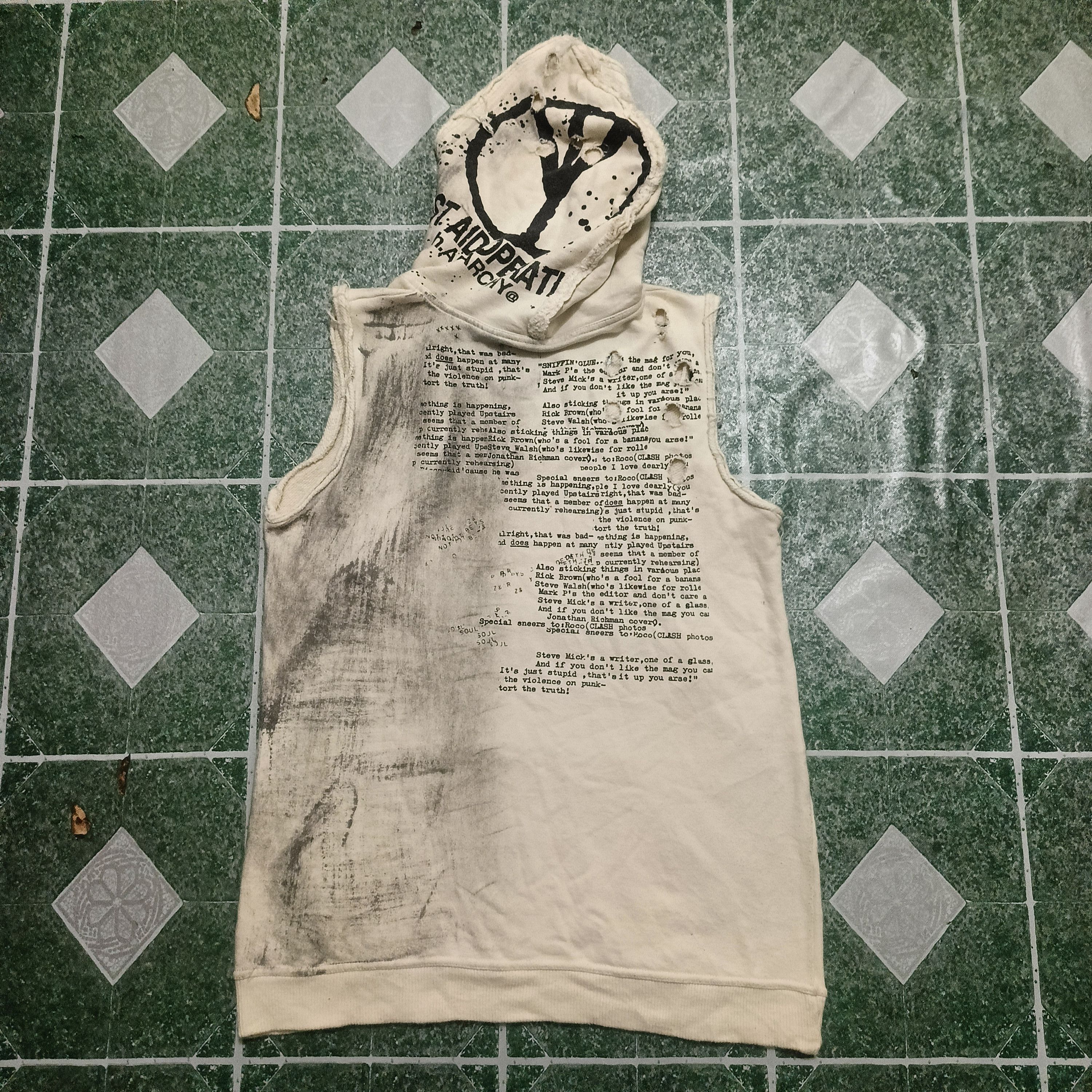 14th Addiction H. Anarchy Hoodie Sleeveless Rock Punk Style Size US M / EU 48-50 / 2 - 10 Thumbnail