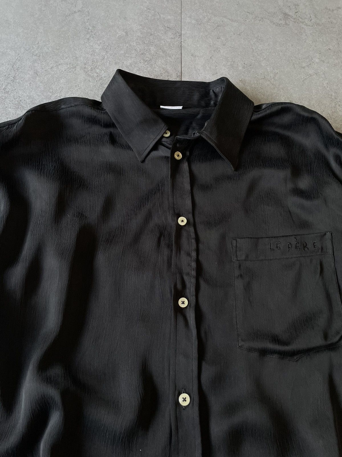 Le Pere LE PÉRE CUPRO DOUBLE SHORT SLEEVE SHIRT Size US L / EU 52-54 / 3 - 6 Thumbnail