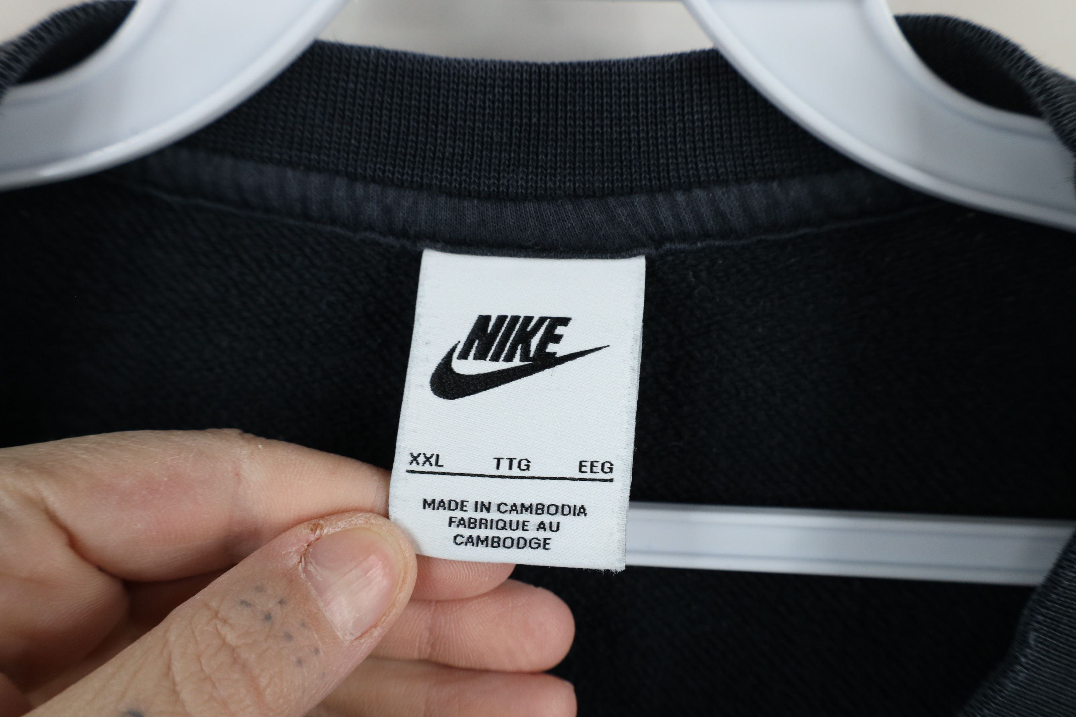 Nike × Vintage Vintage Y2K Nike Scott Mini Swoosh Crewneck Sweatshirt Size US XXL / EU 58 / 5 - 6 Thumbnail