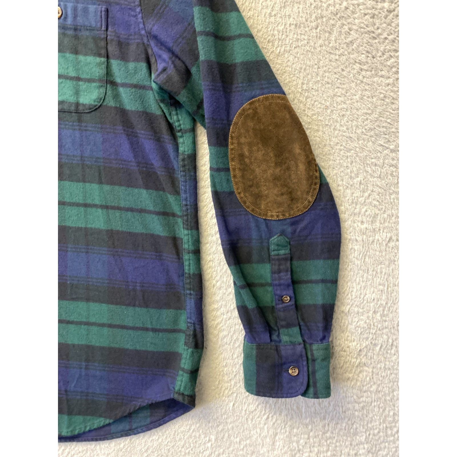 J.Crew J.Crew Slim Button-Down Shirt XL Men Plaid Green Blue Long Sleeve Button-Up Shirt Size US XL / EU 56 / 4 - 2 Thumbnail