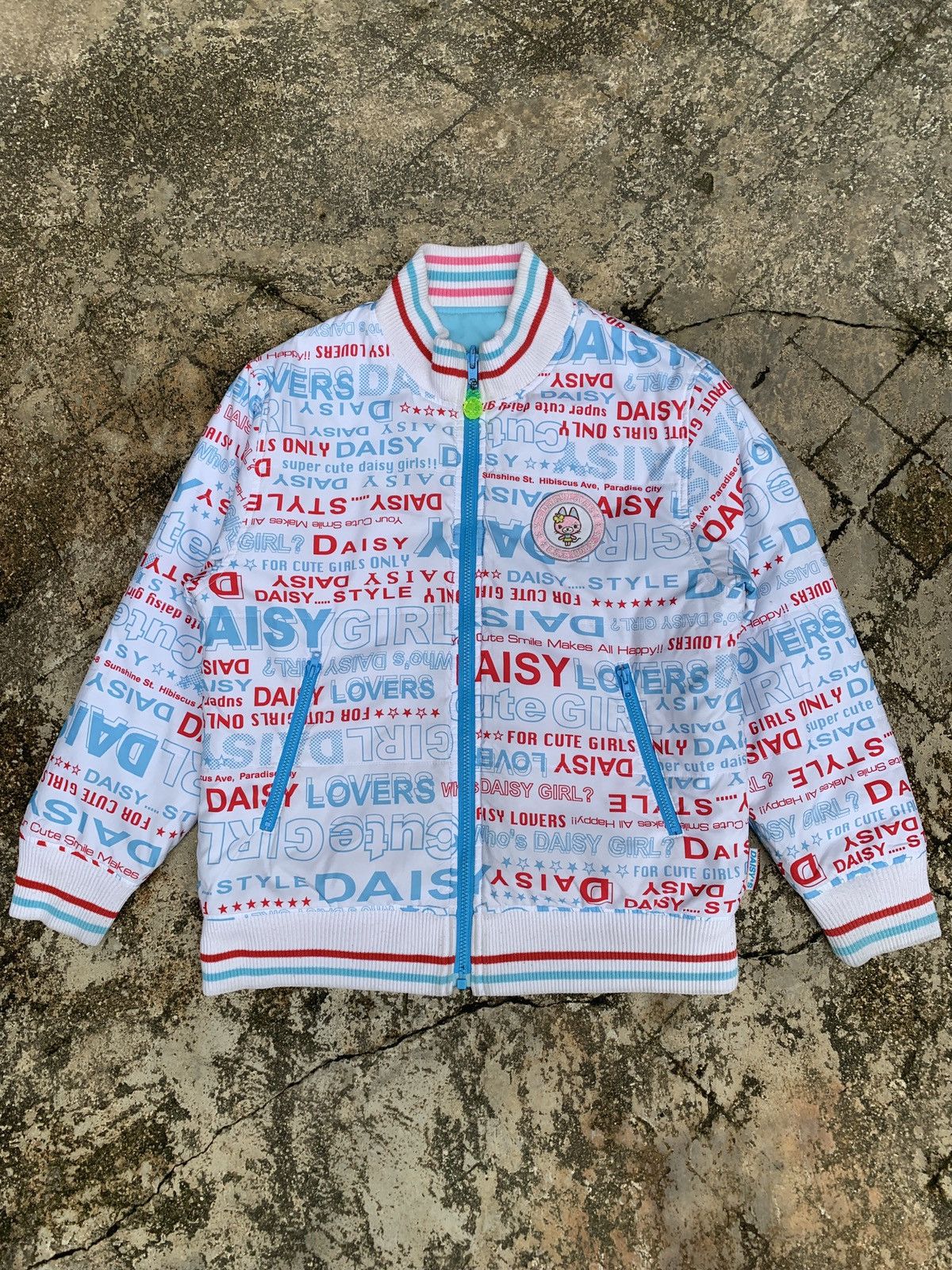 y2k Daisy Lovers Japan Reversible Down Jacket