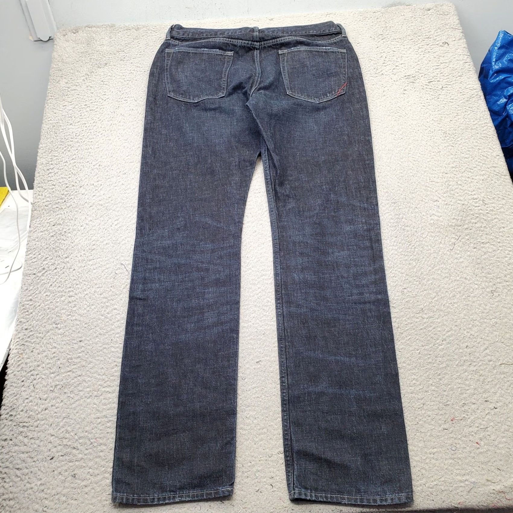 Banana Republic Banana Republic Jeans Mens 36x36 Blue Denim 5-Pocket Grunge Slim Straight Leg Mens Size 36 Blue Denim Jeans Size US 36 / EU 52 - 2 Thumbnail