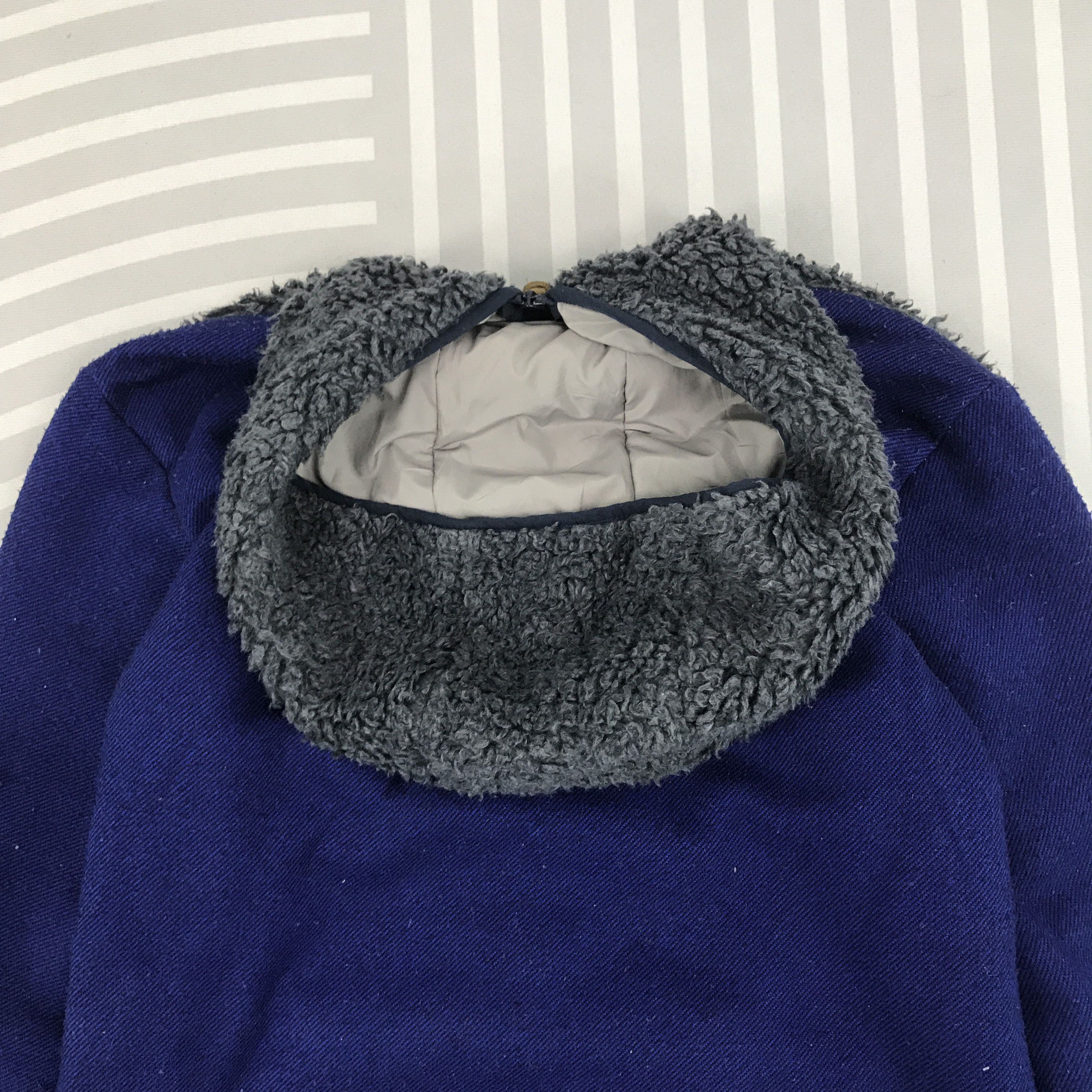Issey Miyake × Vintage × mercibeaucoup Vintage Mercibeaucoup By Issey Miyake Sherpa hoodie jacket Size US L / EU 52-54 / 3 - 4 Thumbnail