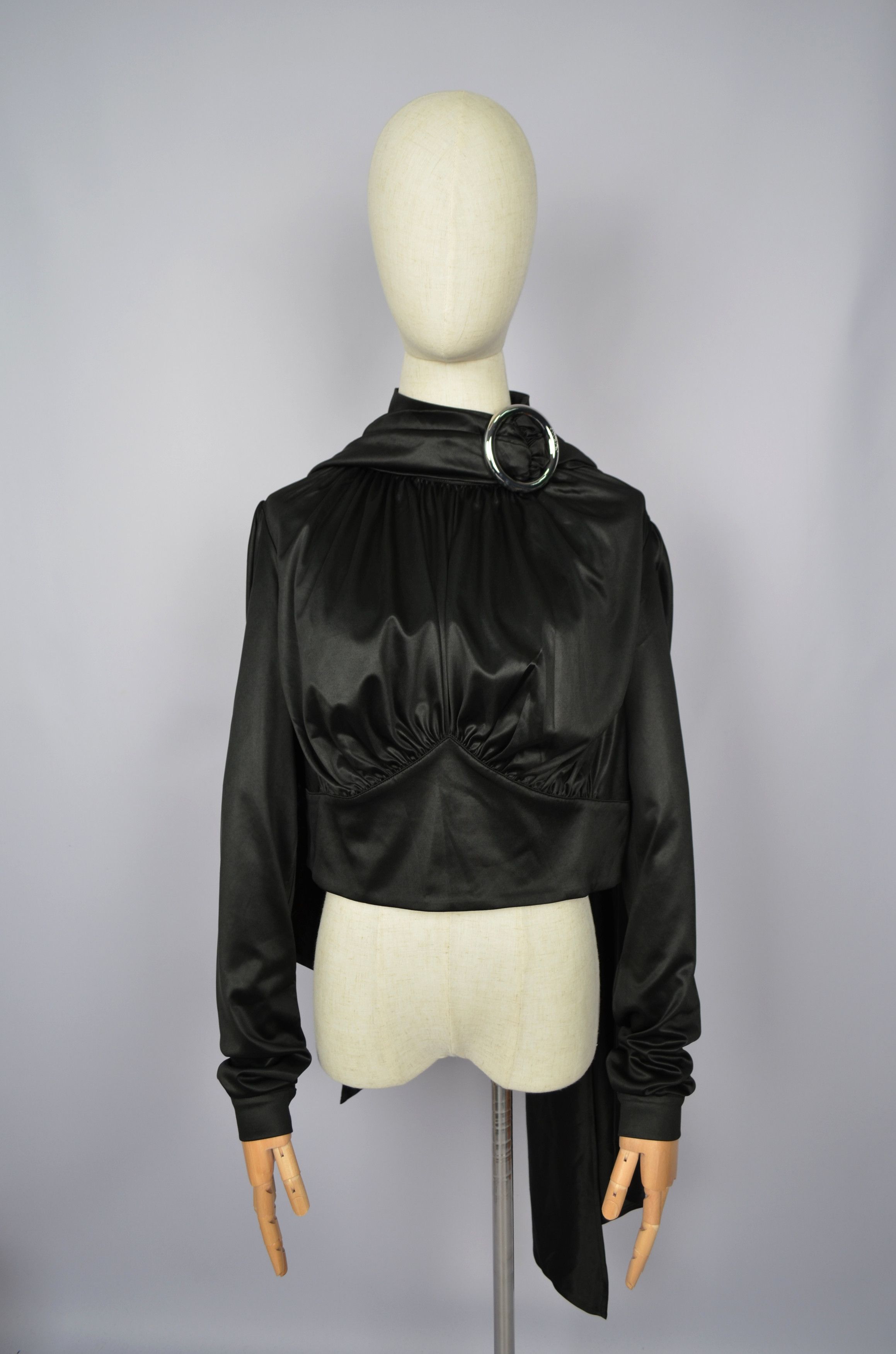 Designer × H&M × Paco Rabanne H&M x Paco Rabanne Eastman Naia Acetate Scarf Top Blouse Size XL / US 12-14 / IT 48-50 - 7 Thumbnail