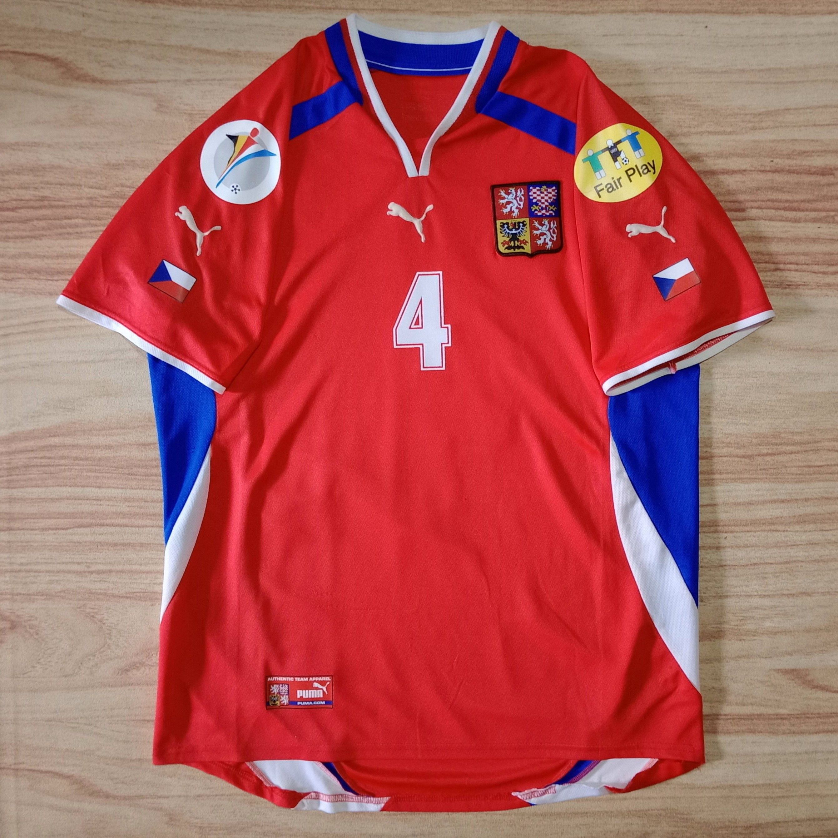 Puma Czech Republic Euro 2000 Home Jersey Nedved 11 Size US L / EU 52-54 / 3 - 1 Thumbnail
