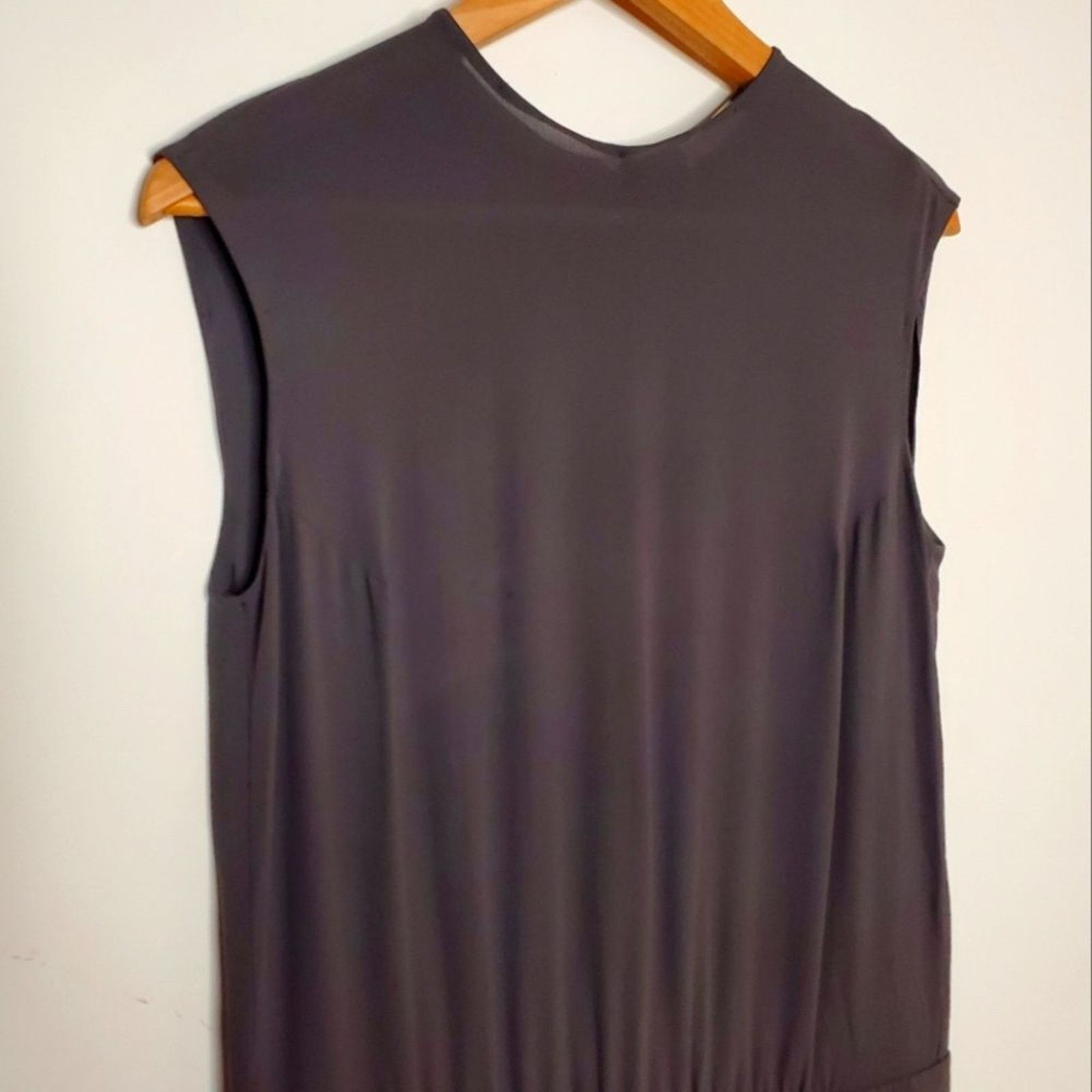 Brunello Cucinelli Brunello Cucinelli Black 100% Silk Skirted Romper Size M Size 30" / US 8 / IT 44 - 2 Thumbnail
