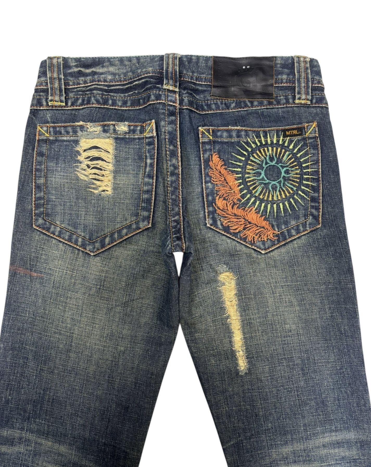 Hysteric Glamour Vintage Material Girl MTRL Flared Bootcut Denim Jeans Size 28" / US 6 / IT 42 - 7 Thumbnail