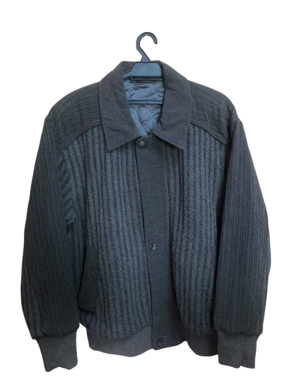 Jean-Louis Scherrer Jean Louis Scherrer Wool Blend Bomber Jacket Size US L / EU 52-54 / 3 - 1 Thumbnail