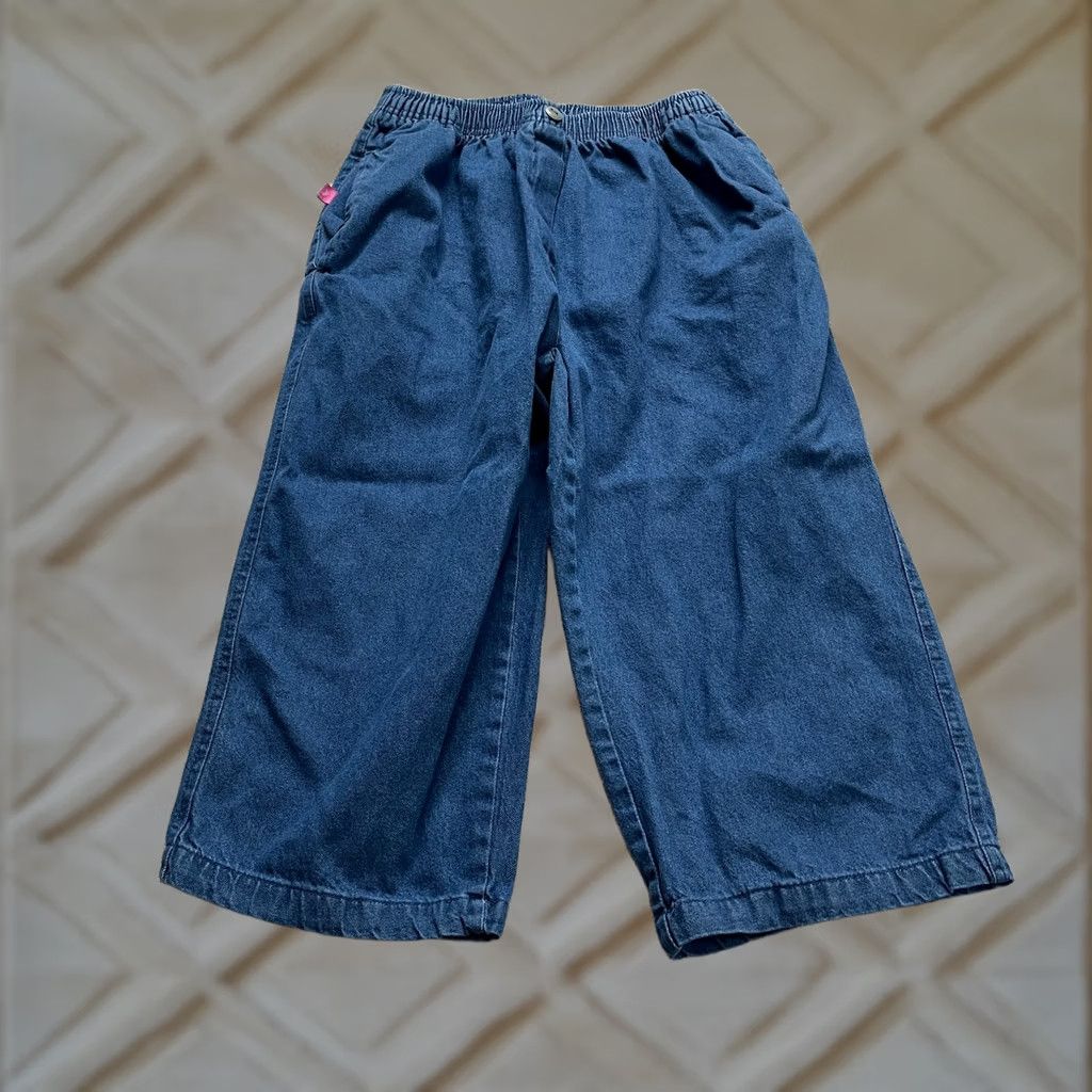 Vintage VINTAGE? No — Woman Within Jeans Pants Womens Plus 14W Dark Wash Cropped Classic Fit Size 26" / US 2 / IT 38 - 1 Thumbnail