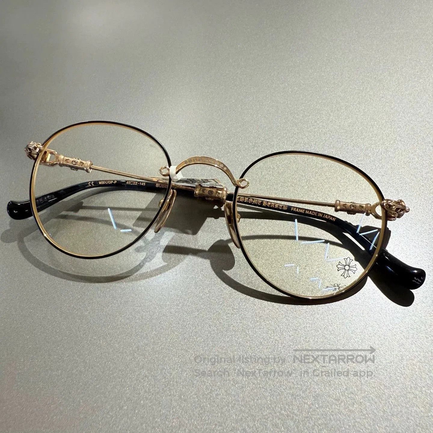 Chrome Hearts chrome hearts black gold glasses frame. Size ONE SIZE - 1 Thumbnail