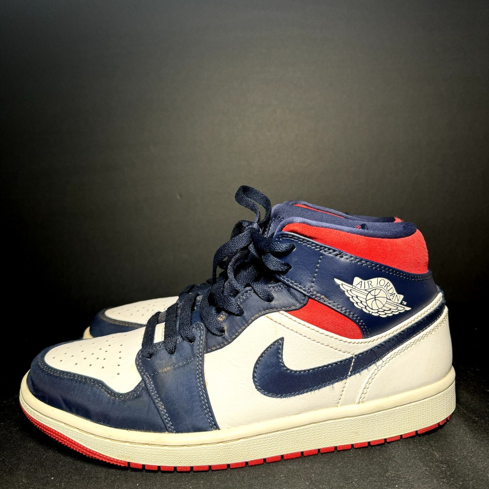 Jordan Brand × Nike Nike Air Jordan 1 Mid SE Olympic Men's Shoes - Size 9.5 Size US 9.5 / EU 42-43 - 8 Thumbnail
