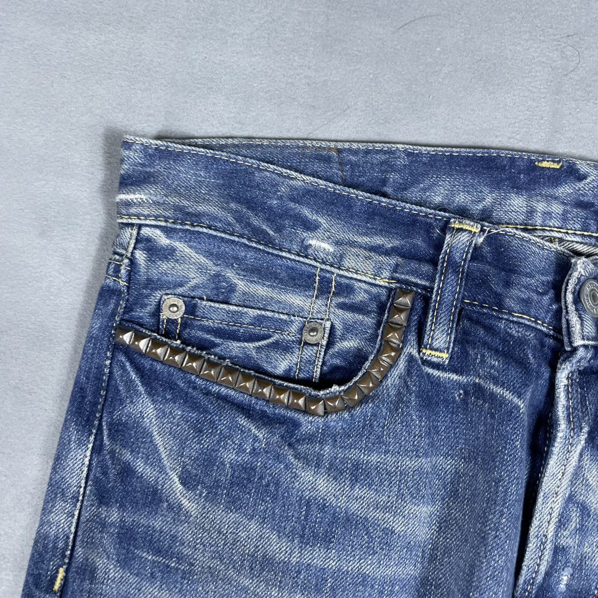 Hysteric Glamour processing straight denim pants indigo blue series Size US 29 - 4 Thumbnail