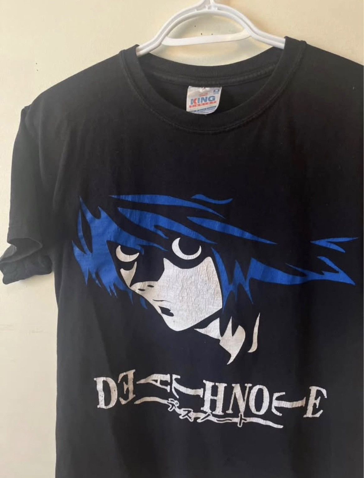 Vintage Rare 00s Y2K Death Note L Anime T-shirt Size US S / EU 44-46 / 1 - 2 Thumbnail
