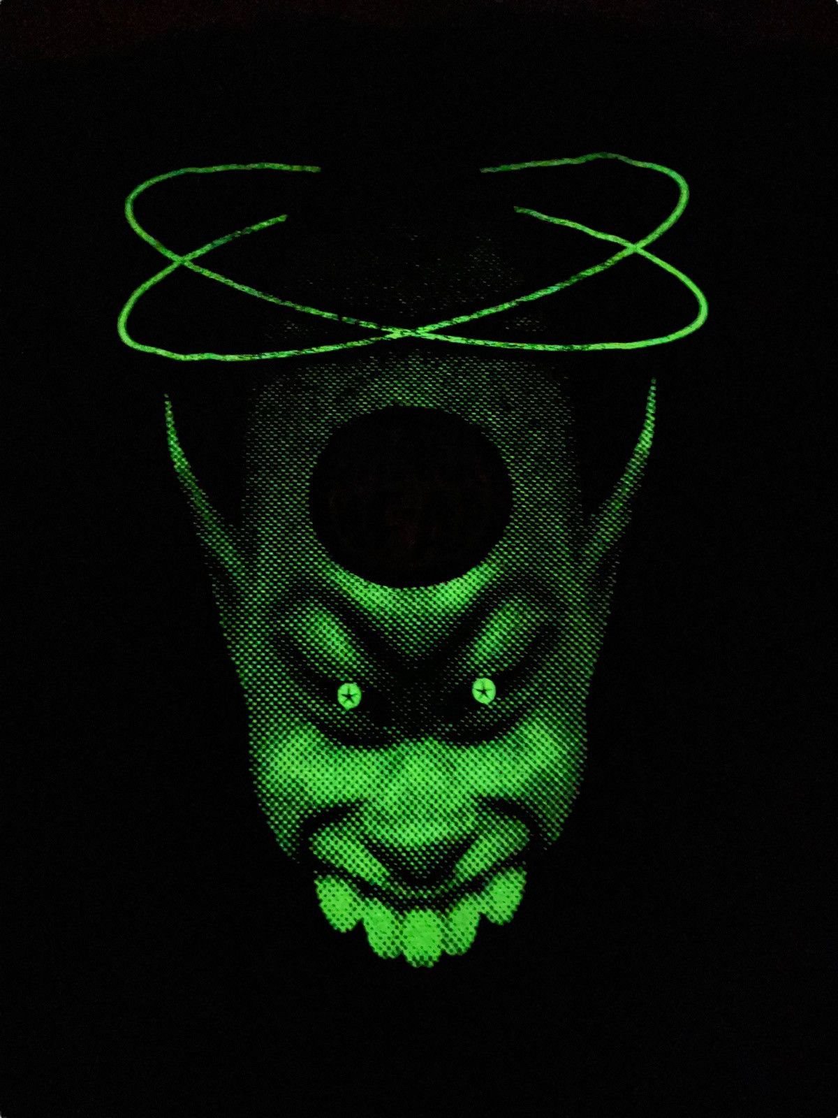 Thunderdome Vintage 90s SpaceHead Aphex Twin Style T-Shirt Techno Rave Size US XL / EU 56 / 4 - 3 Thumbnail