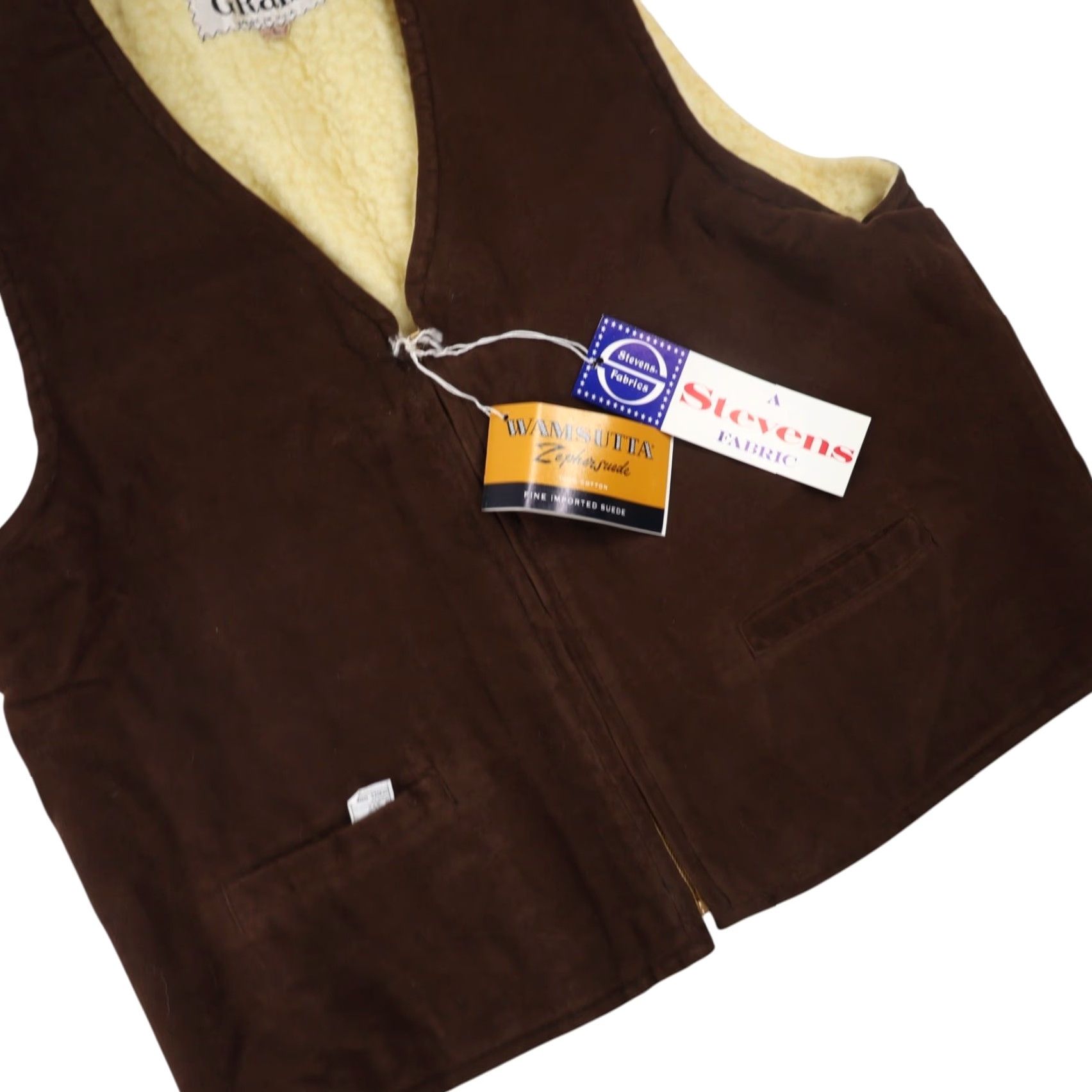 Vintage VINTAGE Grais Suede Vest Sherpa L Brown Mens Large NWT Size US L / EU 52-54 / 3 - 3 Thumbnail