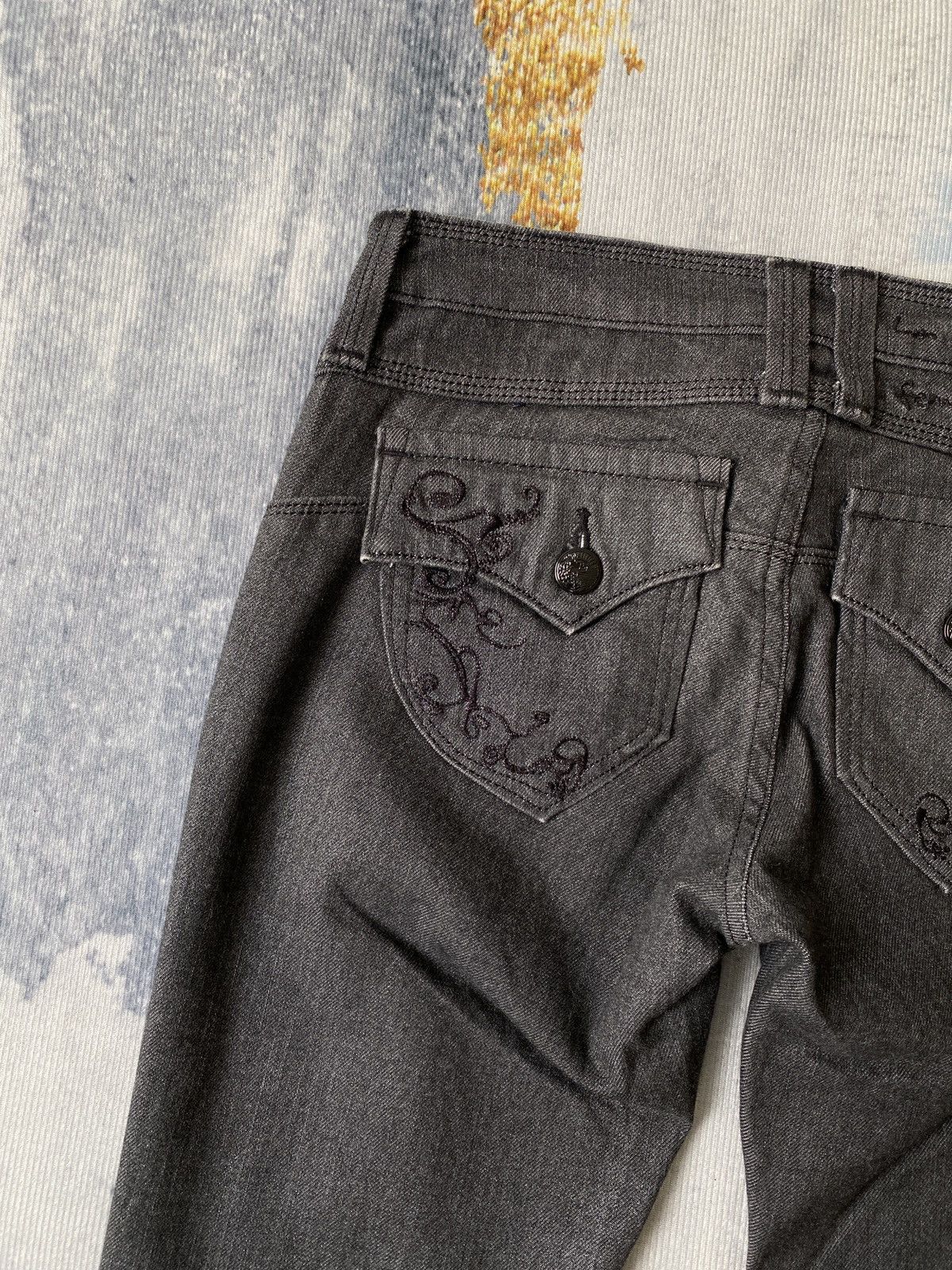 Edwin × If Six Was Nine × Japanese Brand Vienus Jeans Something By Edwin Low Rise Flare Jeans Size 26" / US 2 / IT 38 - 12 Thumbnail