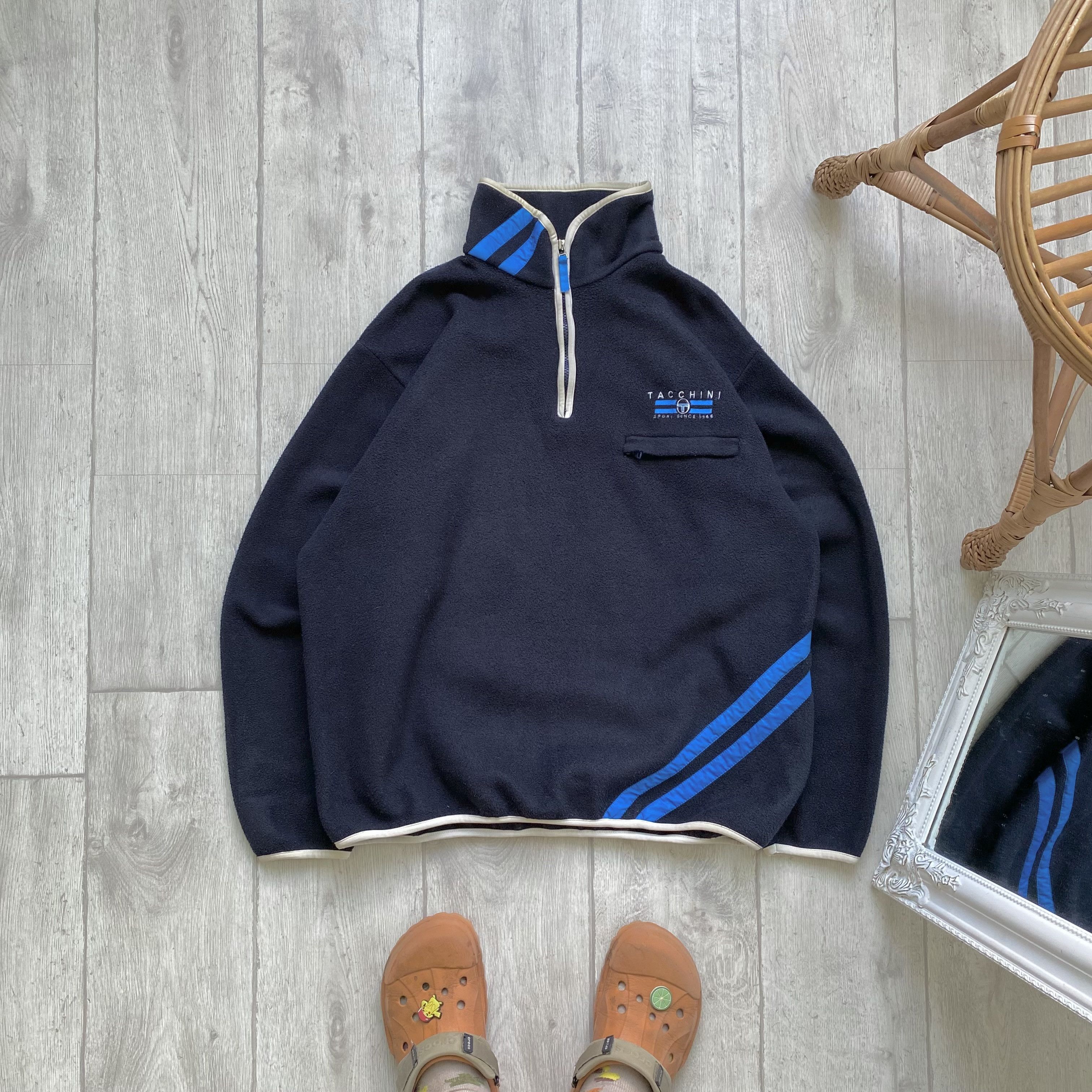 Sergio Tacchini Vintage 80-90s Sergio Tacchini Fleece pullover sweatshirt Size US L / EU 52-54 / 3 - 1 Thumbnail