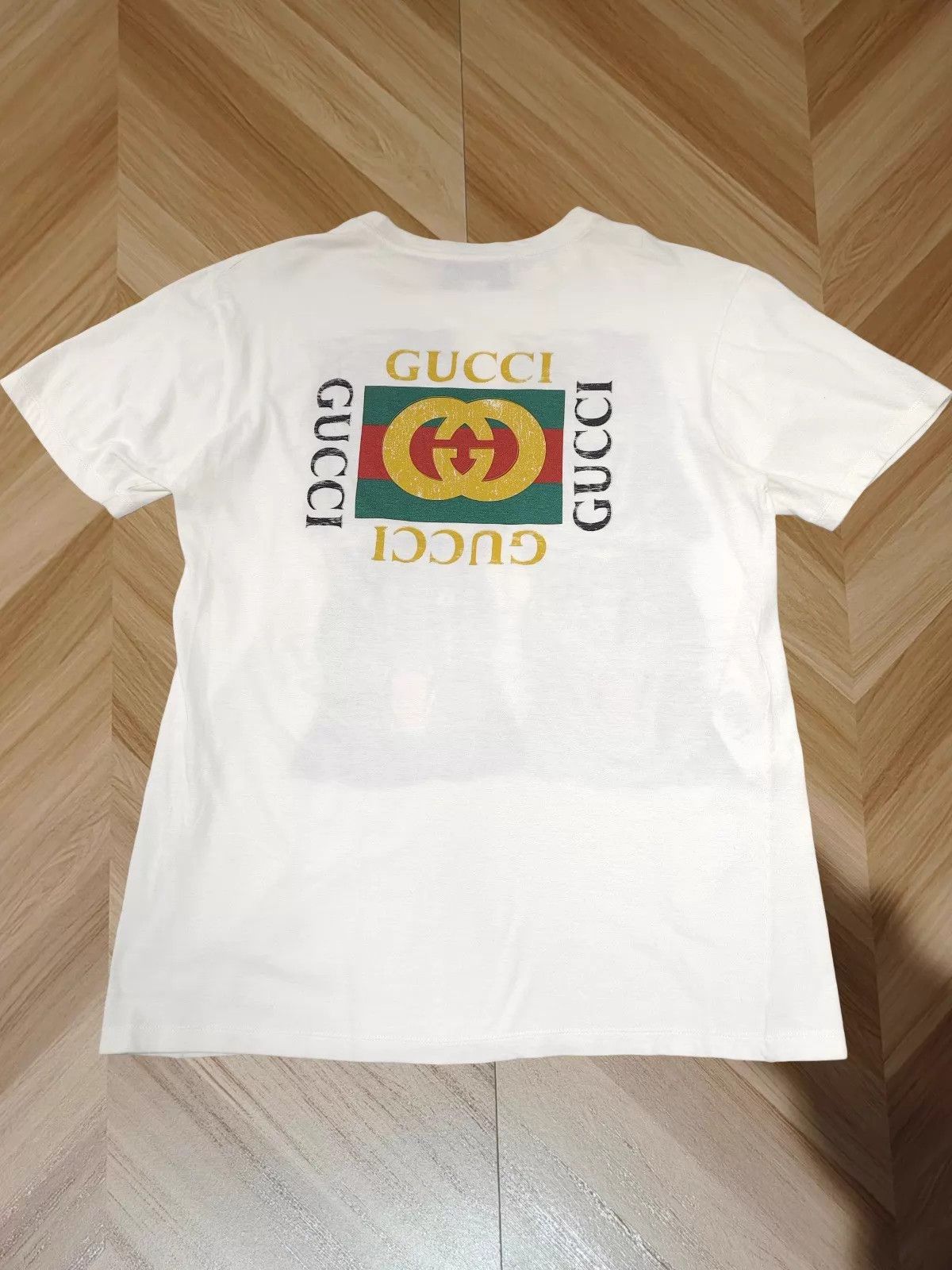 Gucci Gucci Animal Logo Print White Crewneck T-shirt Size S / US 4 / IT 40 - 2 Thumbnail