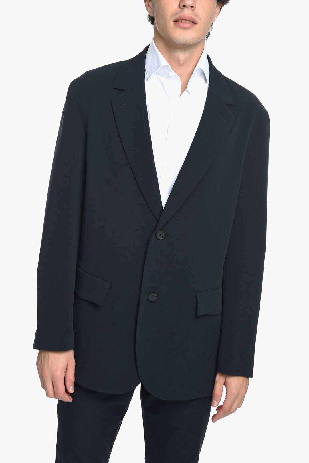 image of Hevo Og1Mm0424 Lined Single Breasted Galatina Blazer In Blue, Men's (Size Small)