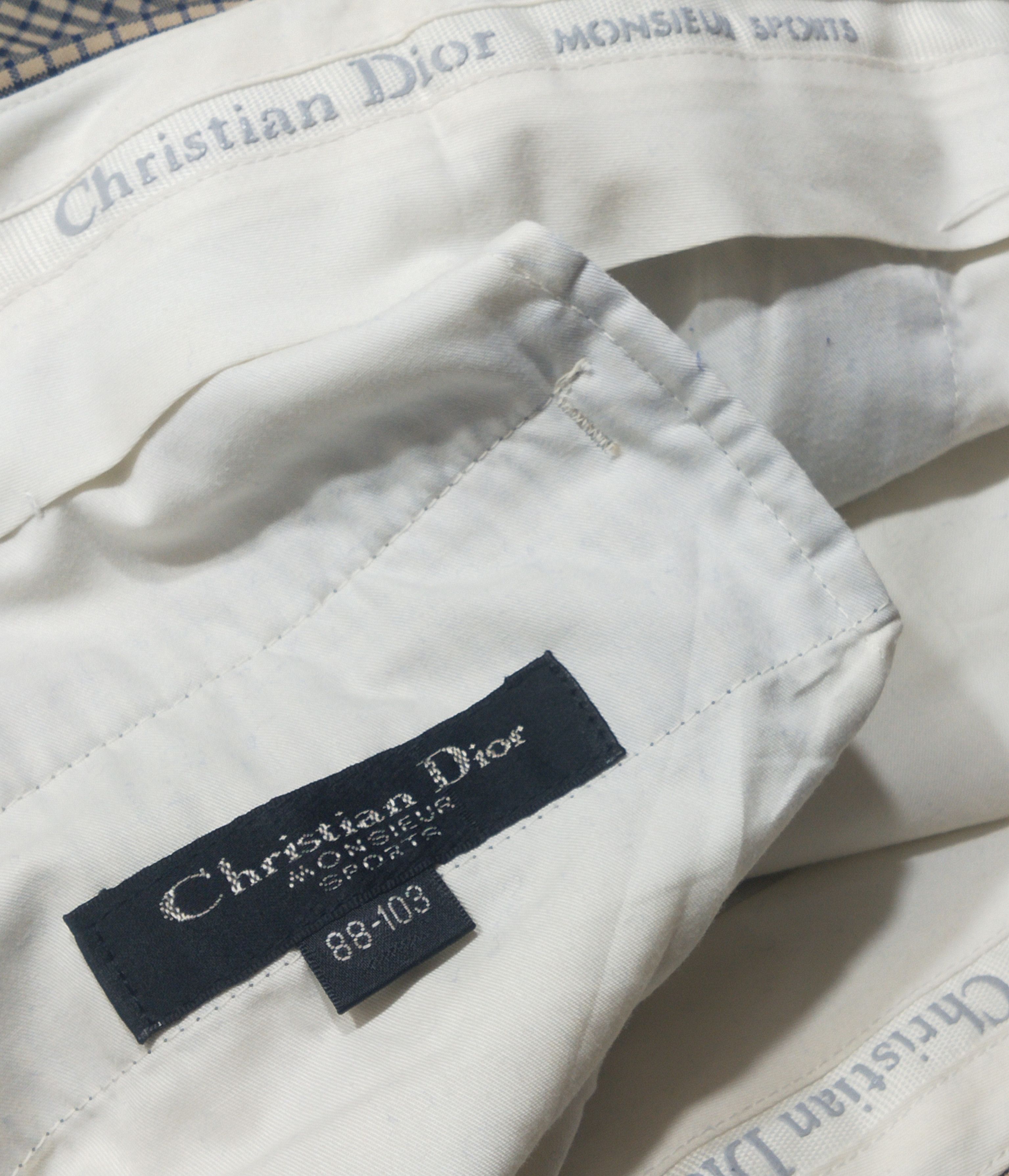 Christian Dior Monsieur Christian Dior Vintage Plaid Formal Pants Size US 32 / EU 48 - 4 Thumbnail
